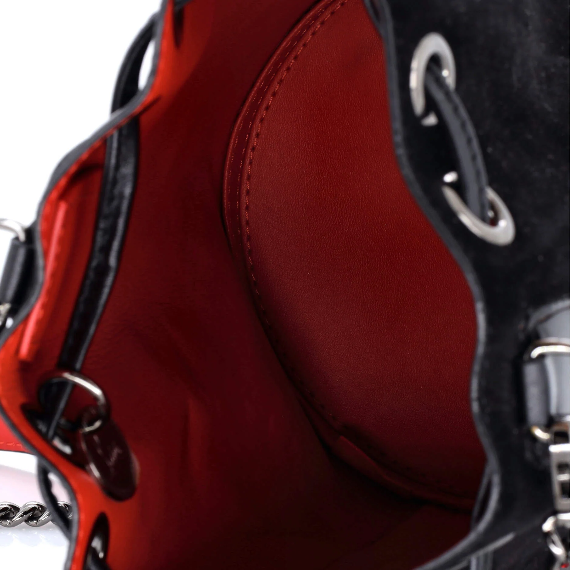 Marie Jane Bucket Bag Embellished Suede - Image 5