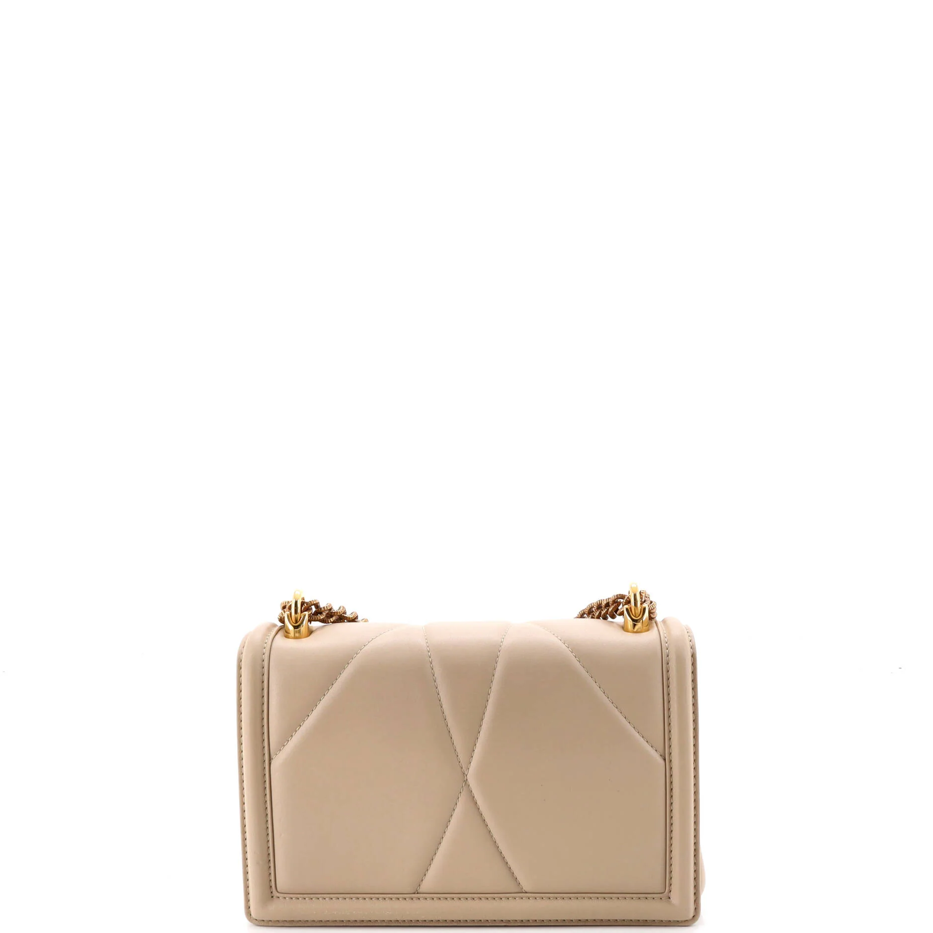 Devotion Full Flap Shoulder Bag Quilted Leather Small - Image 3