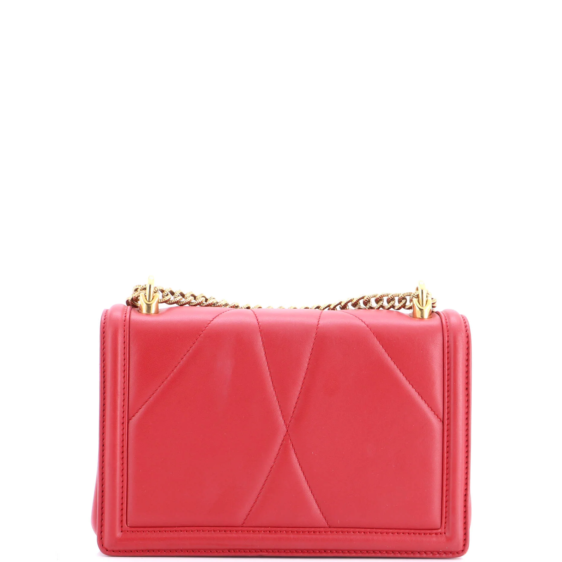 Devotion Full Flap Shoulder Bag Quilted Leather Small - Image 3