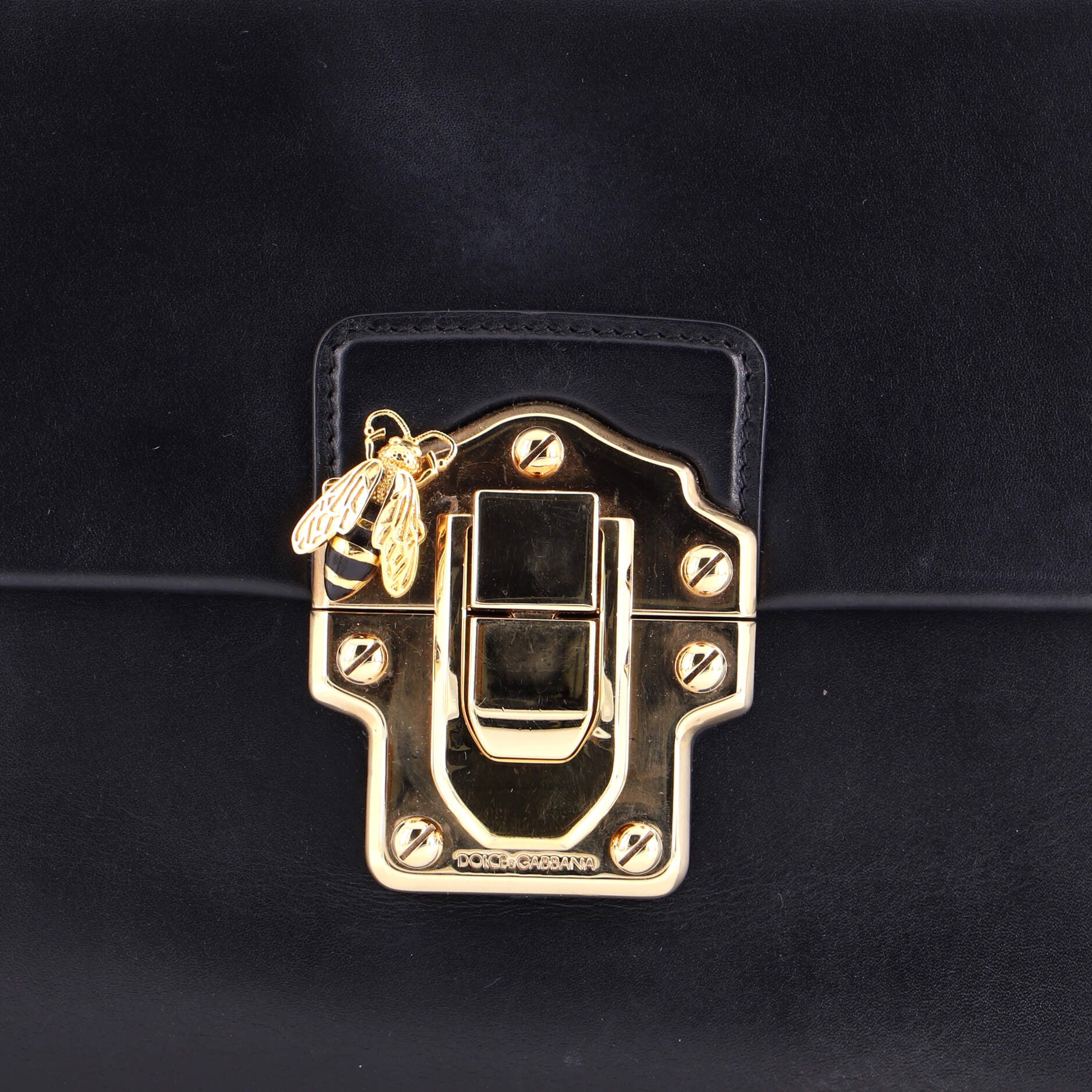 Lucia Chain Flap Bag Leather Large - Image 6