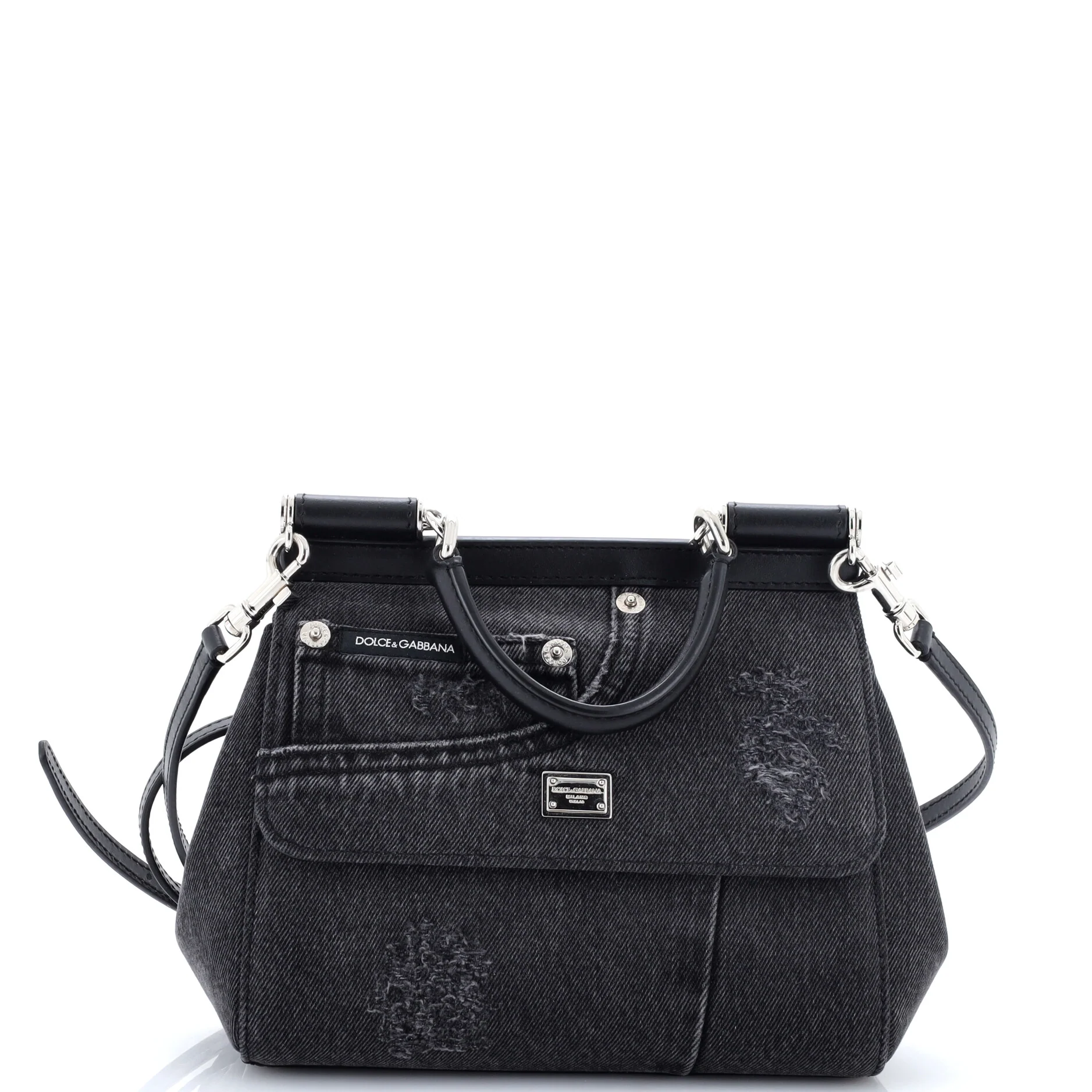 Miss Sicily Bag Patchwork Denim Medium