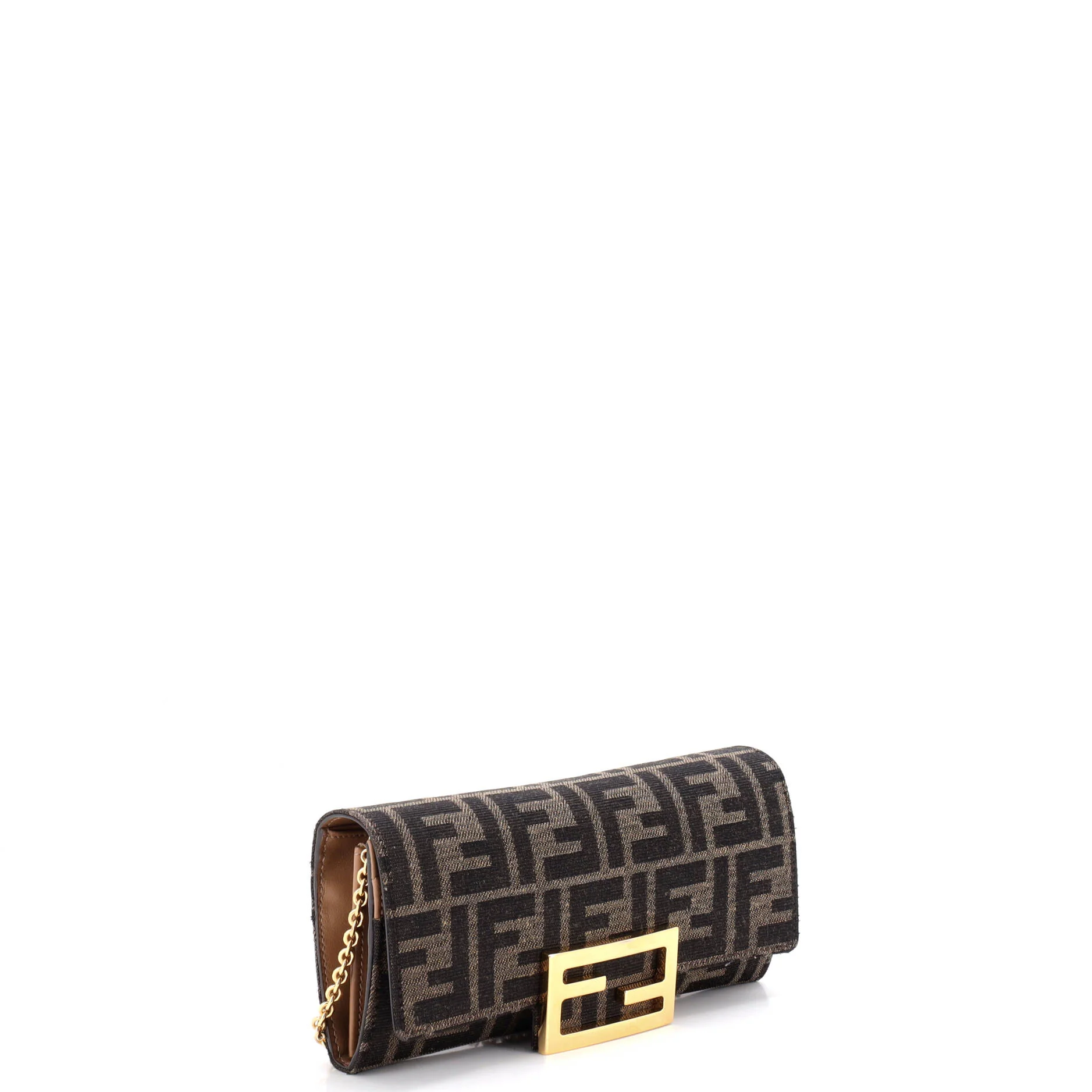 Baguette Continental Wallet on Chain FF Jacquard Fabric - Image 2
