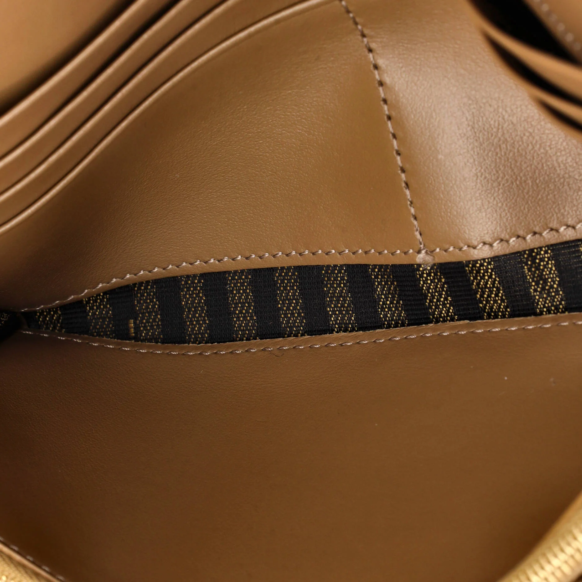 Baguette Continental Wallet on Chain FF Jacquard Fabric - Image 5