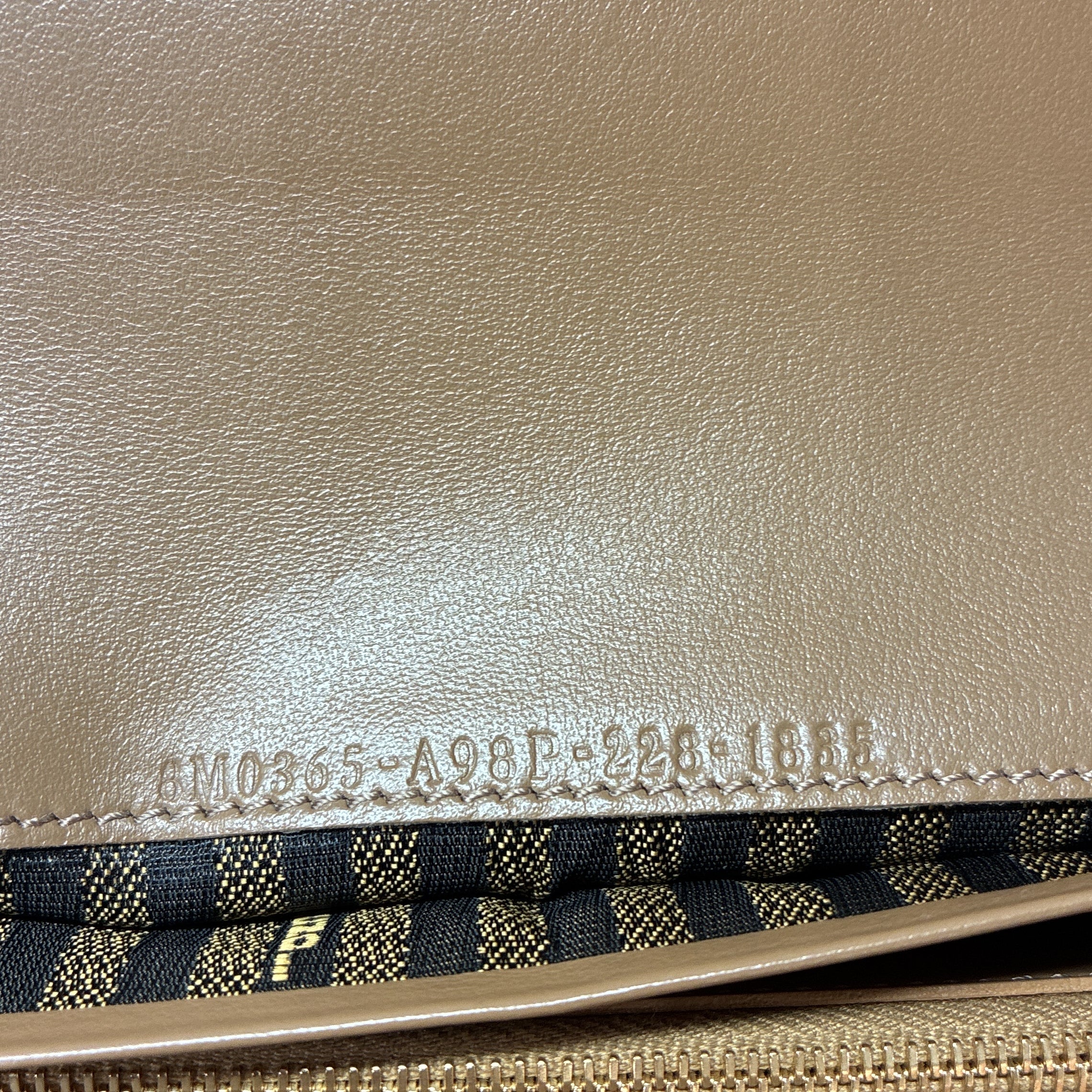 Baguette Continental Wallet on Chain FF Jacquard Fabric - Image 7