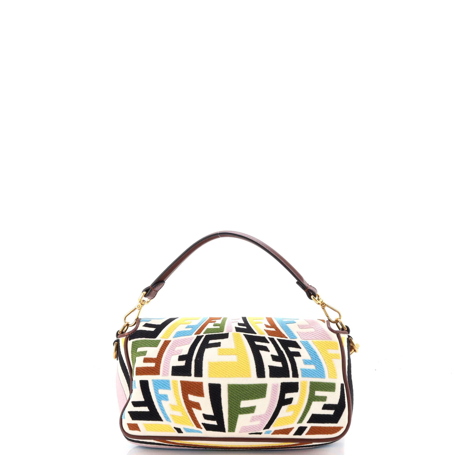 Baguette NM Bag Fish-Eye FF Embroidered Canvas Medium - Image 3