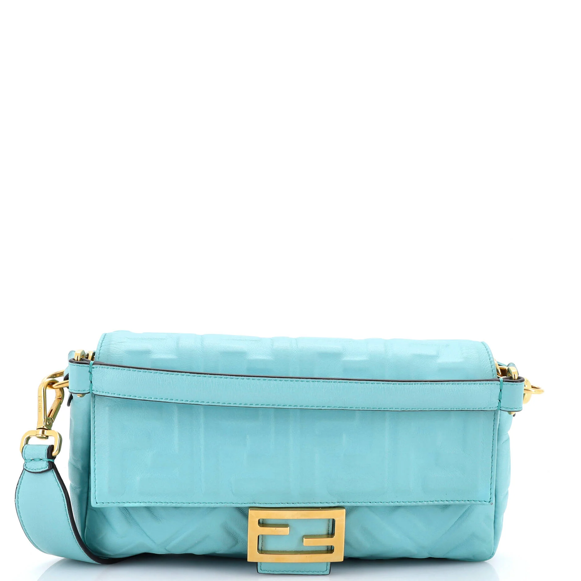 Baguette NM Bag Zucca Embossed Leather Medium