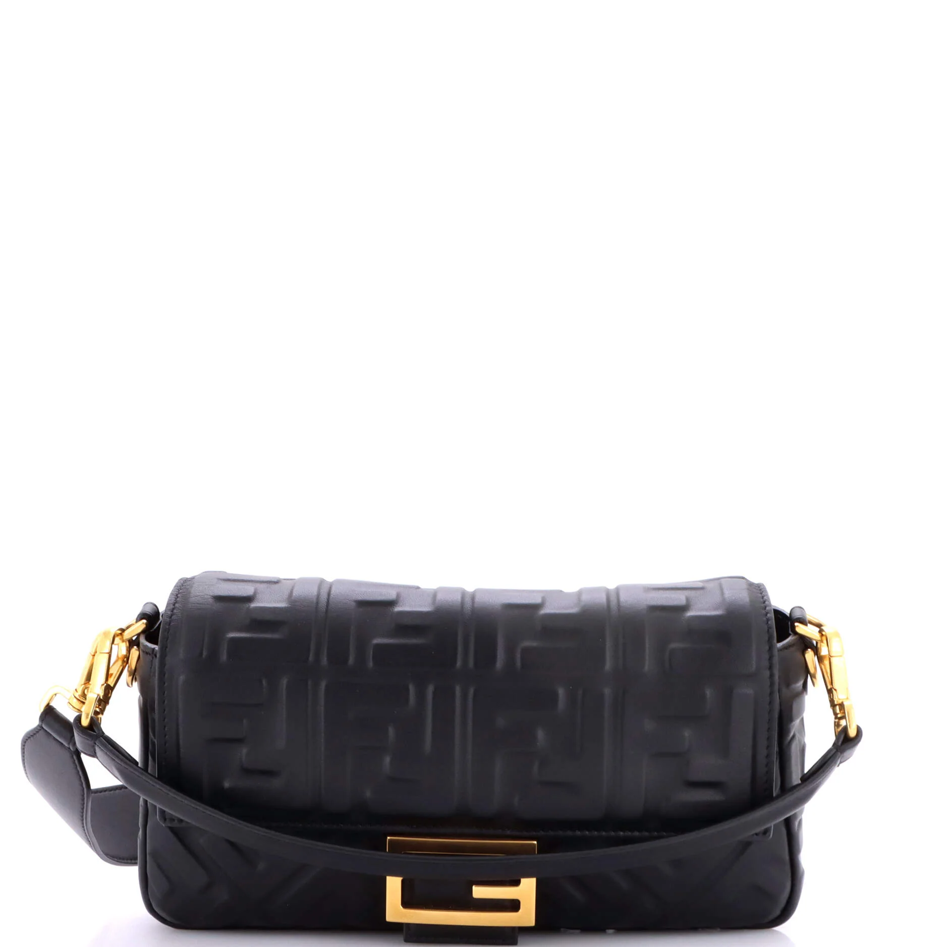 Baguette NM Bag Zucca Embossed Leather Medium