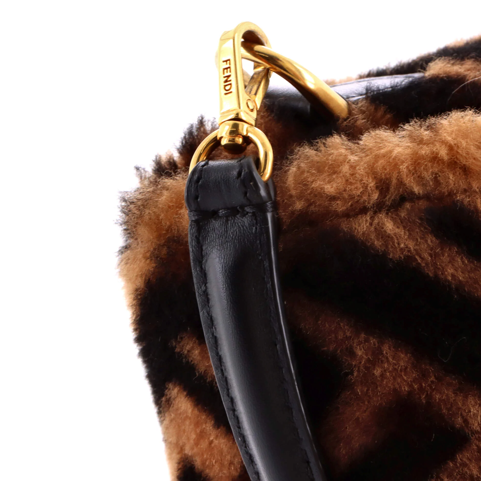 Baguette NM Bag Zucca Shearling Mini - Image 6