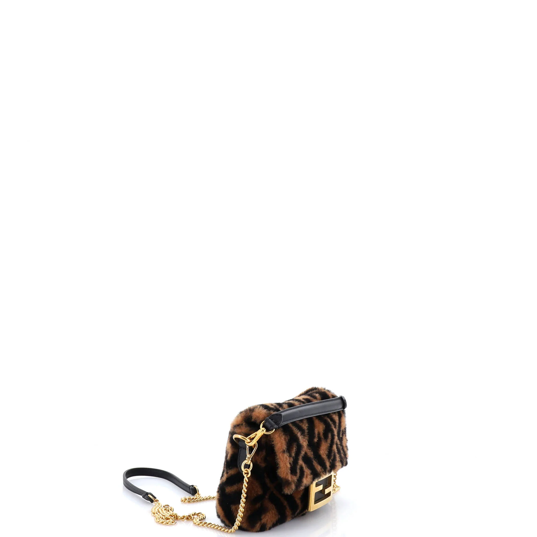 Baguette NM Bag Zucca Shearling Mini - Image 2