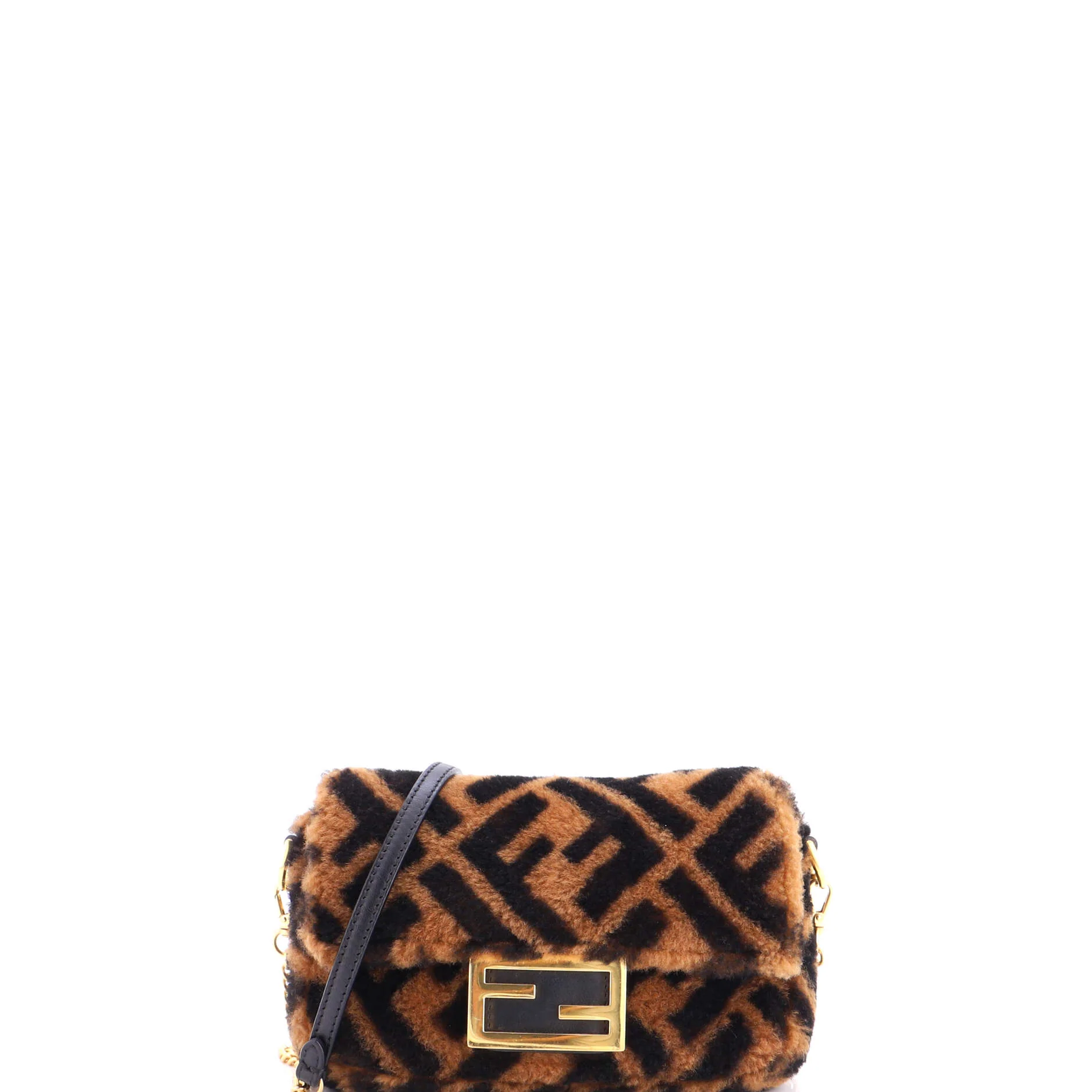 Baguette NM Bag Zucca Shearling Mini
