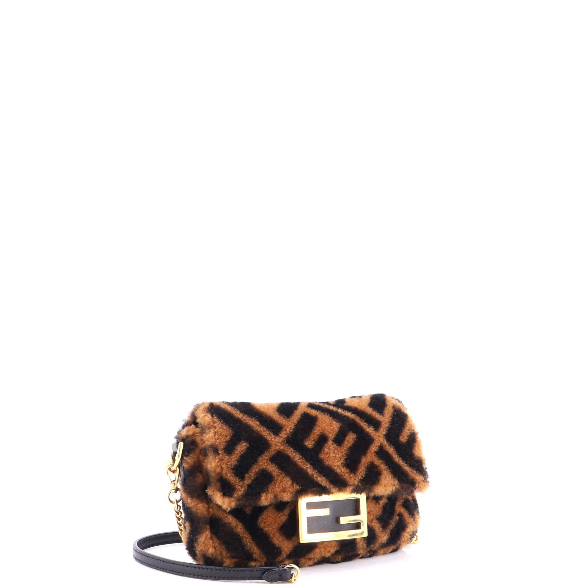 Baguette NM Bag Zucca Shearling Mini - Image 2
