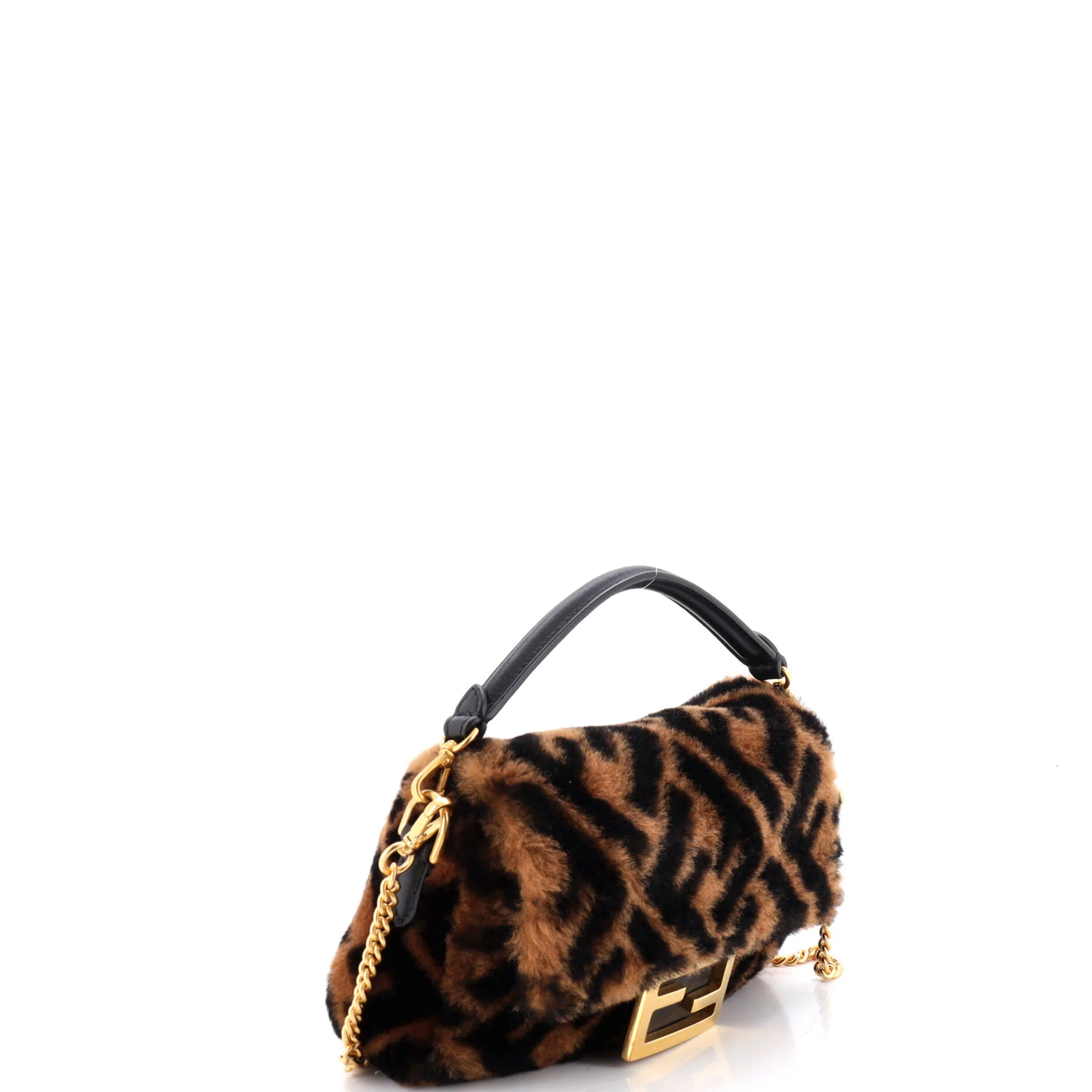 Baguette NM Bag Zucca Shearling Mini - Image 2