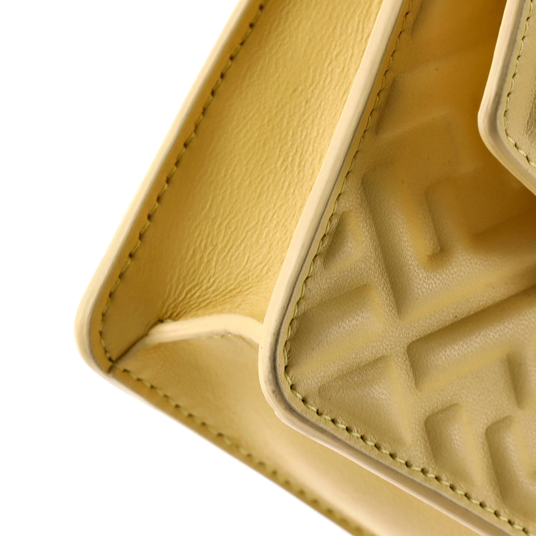 Baguette Wallet on Chain Zucca Embossed Leather - Image 6