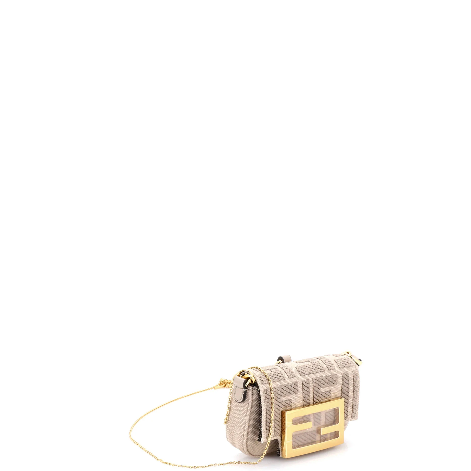 Chain Baguette Charm Bag Zucca Canvas Nano - Image 2
