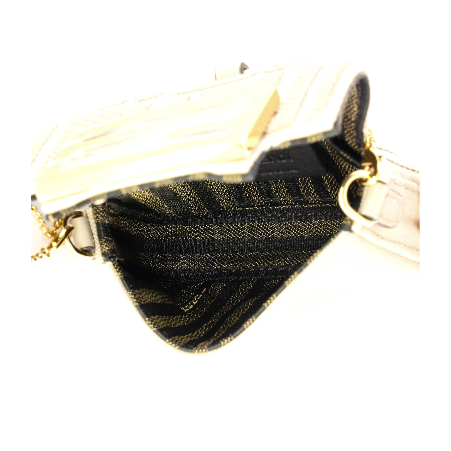 Chain Baguette Charm Bag Zucca Canvas Nano - Image 5