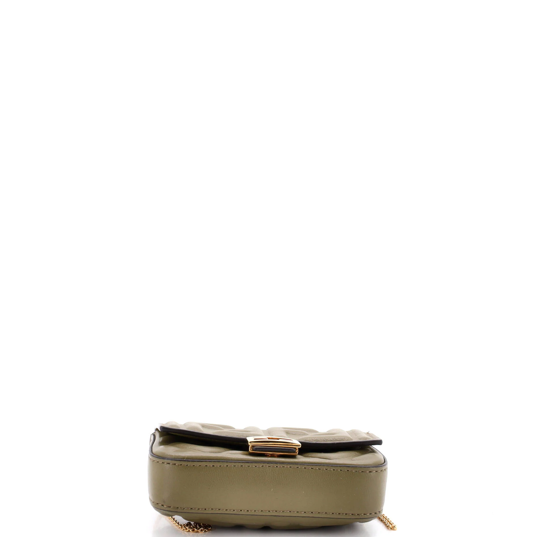 Chain Baguette Charm Bag Zucca Embossed Leather Nano - Image 4