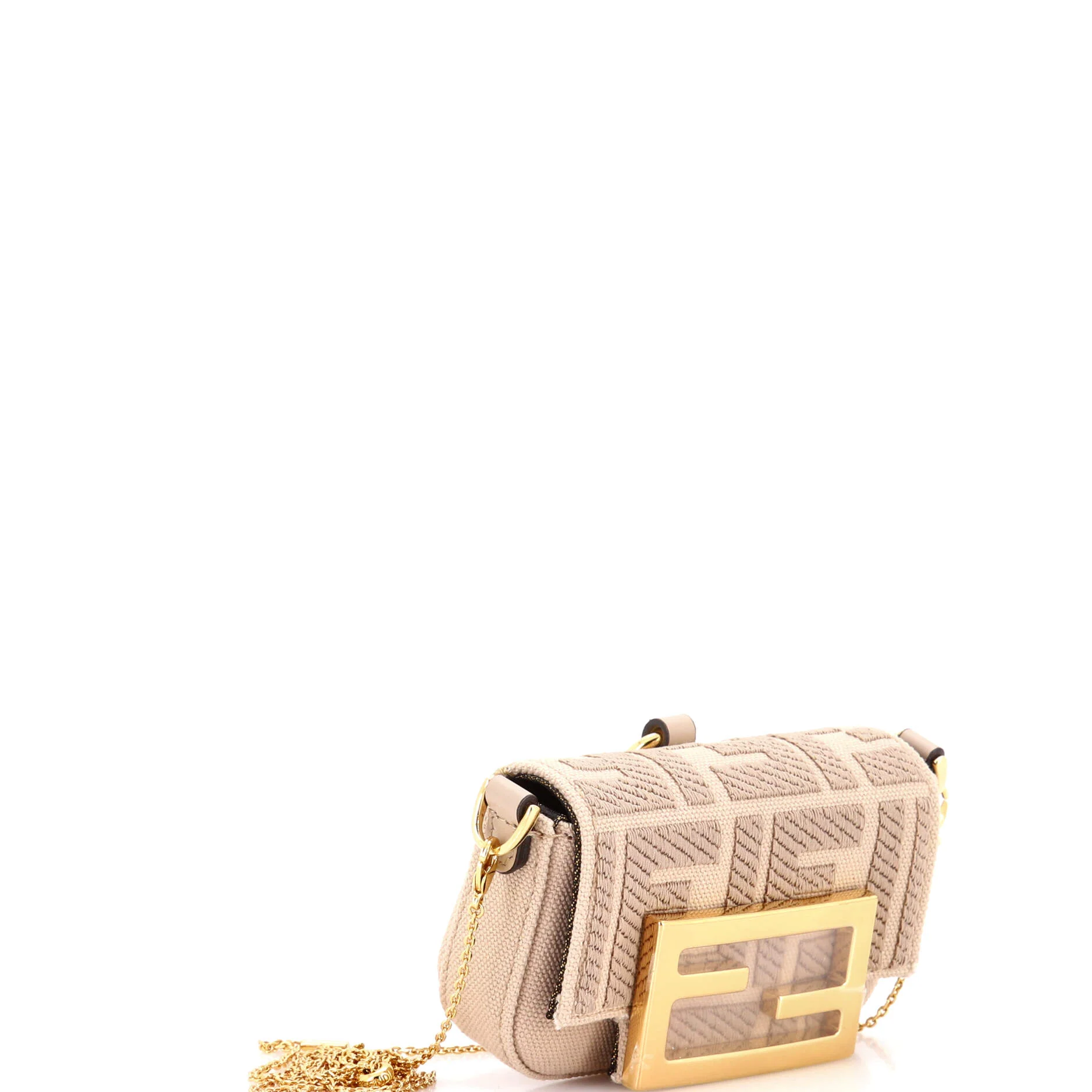 Chain Baguette Charm Bag Zucca Embroidered Canvas Nano - Image 2