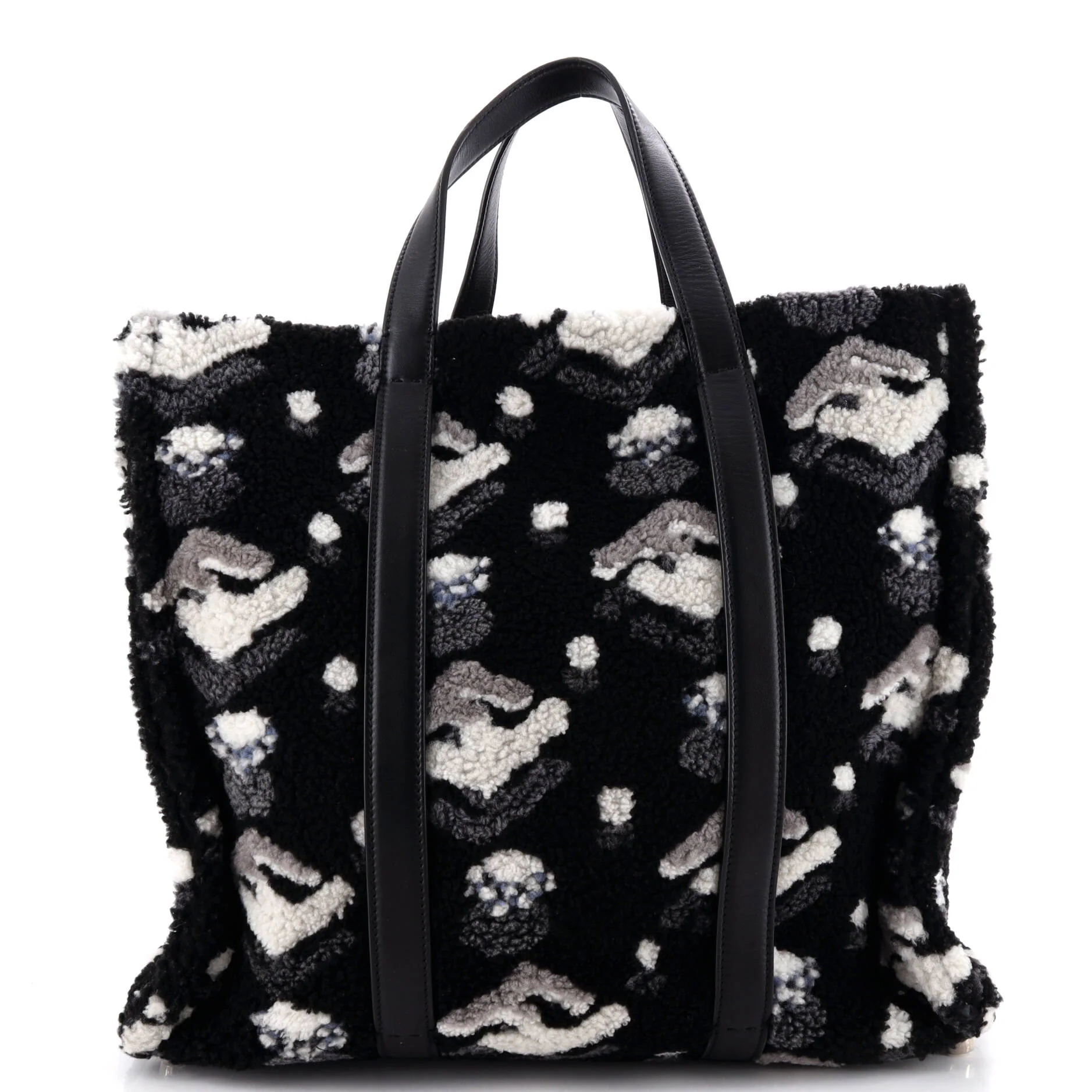 Convertible Shopping Tote Printed Shearling Large - Image 3