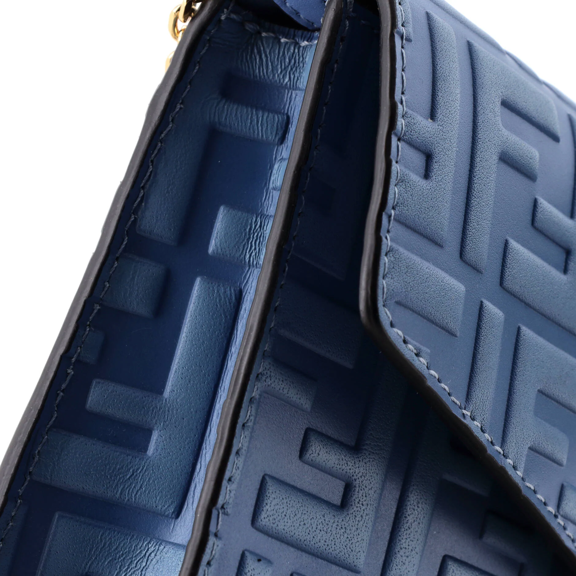 FF Diamonds Wallet on Chain FF Embossed Leather - Image 6