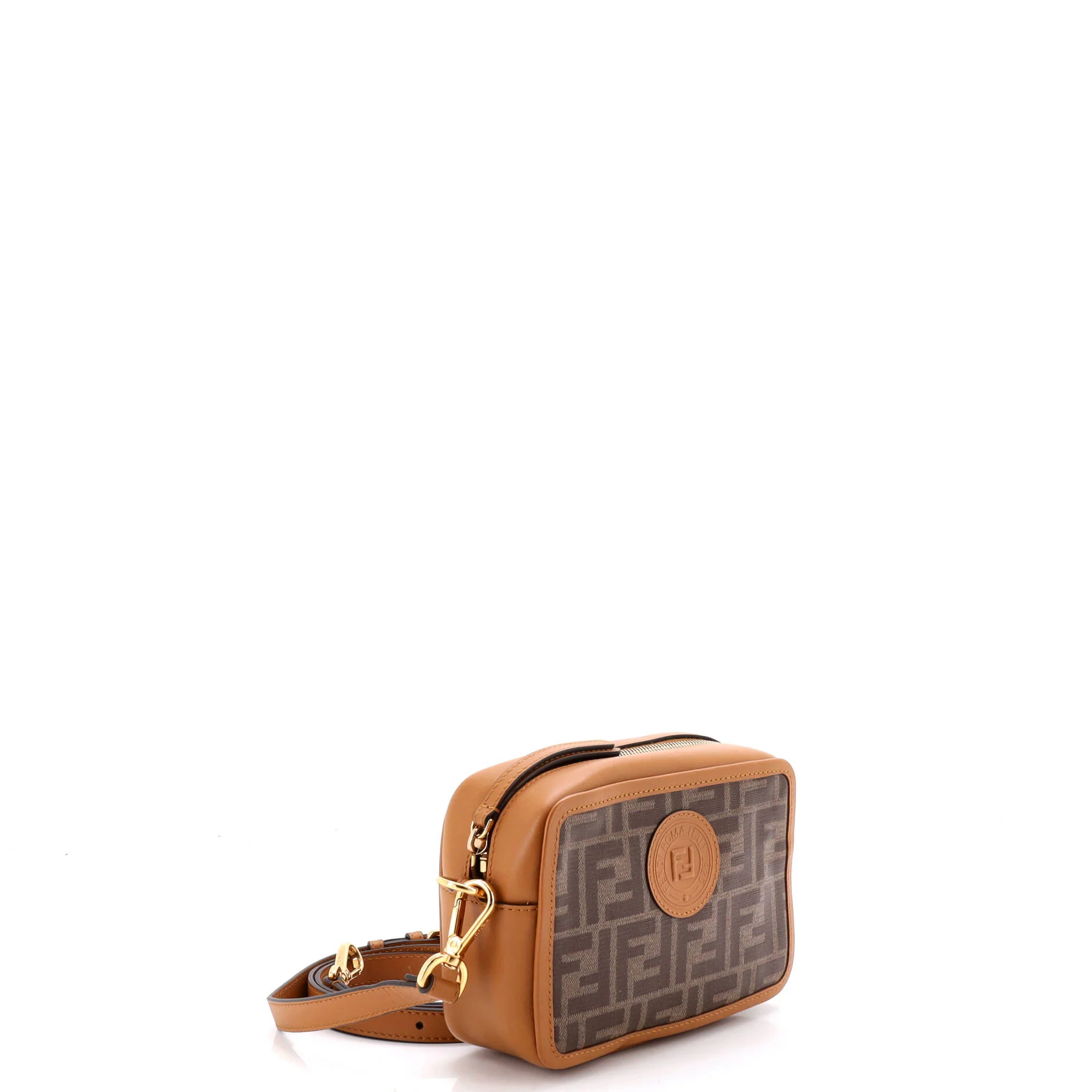 FF Logo Stamp Camera Bag Zucca Coated Canvas Mini - Image 2