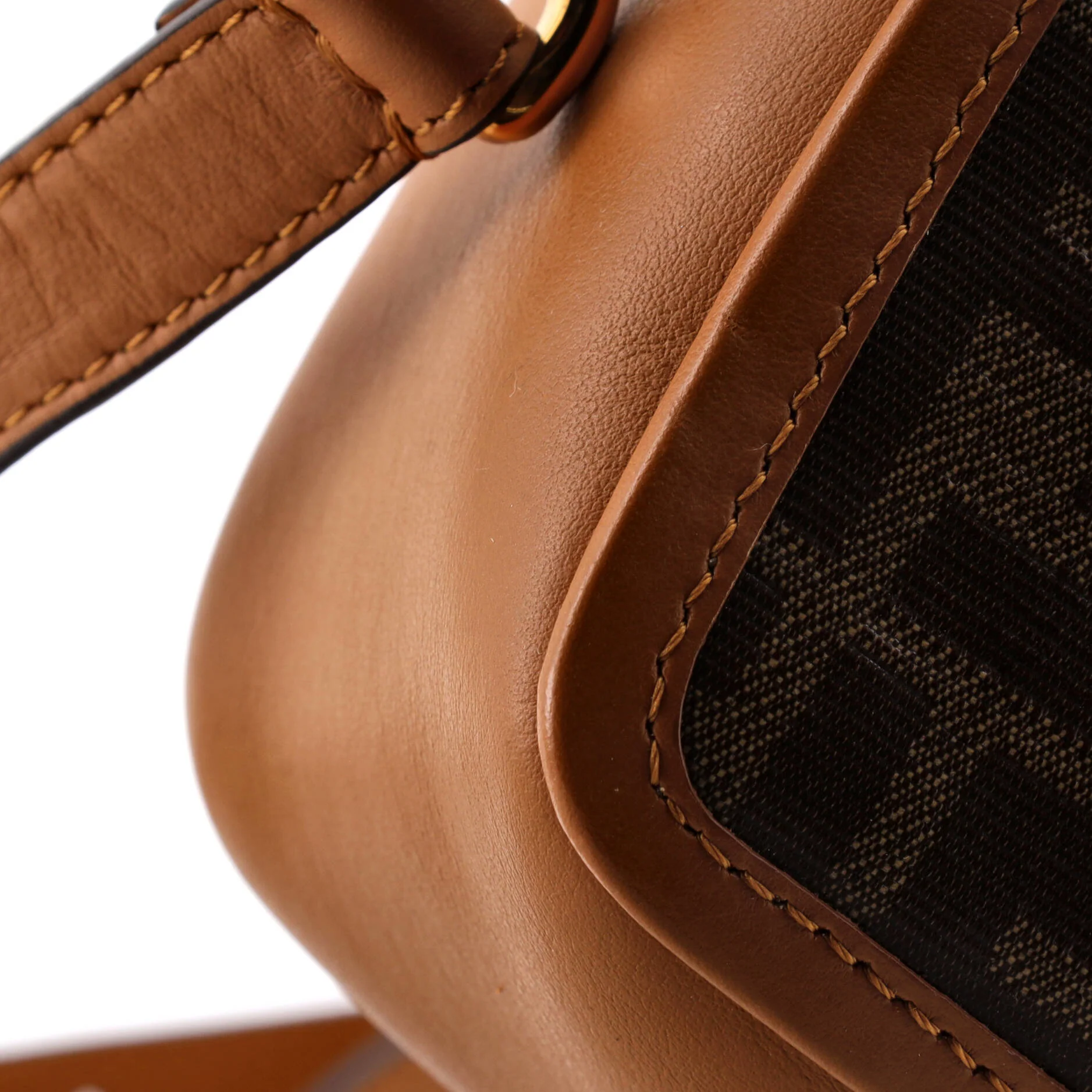 FF Logo Stamp Camera Bag Zucca Coated Canvas Mini - Image 6