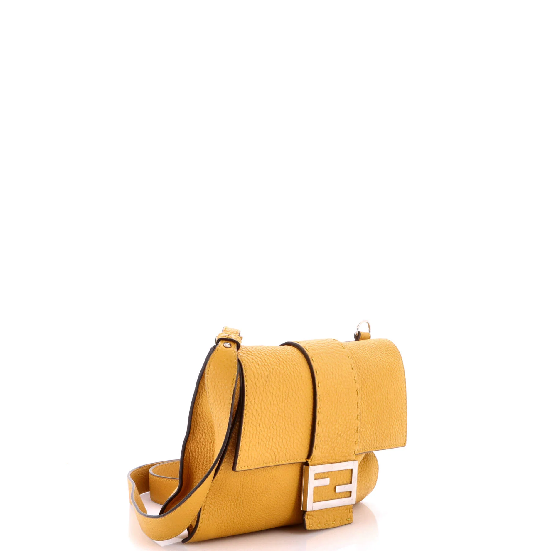 Flat Baguette Crossbody Bag Leather Medium - Image 2