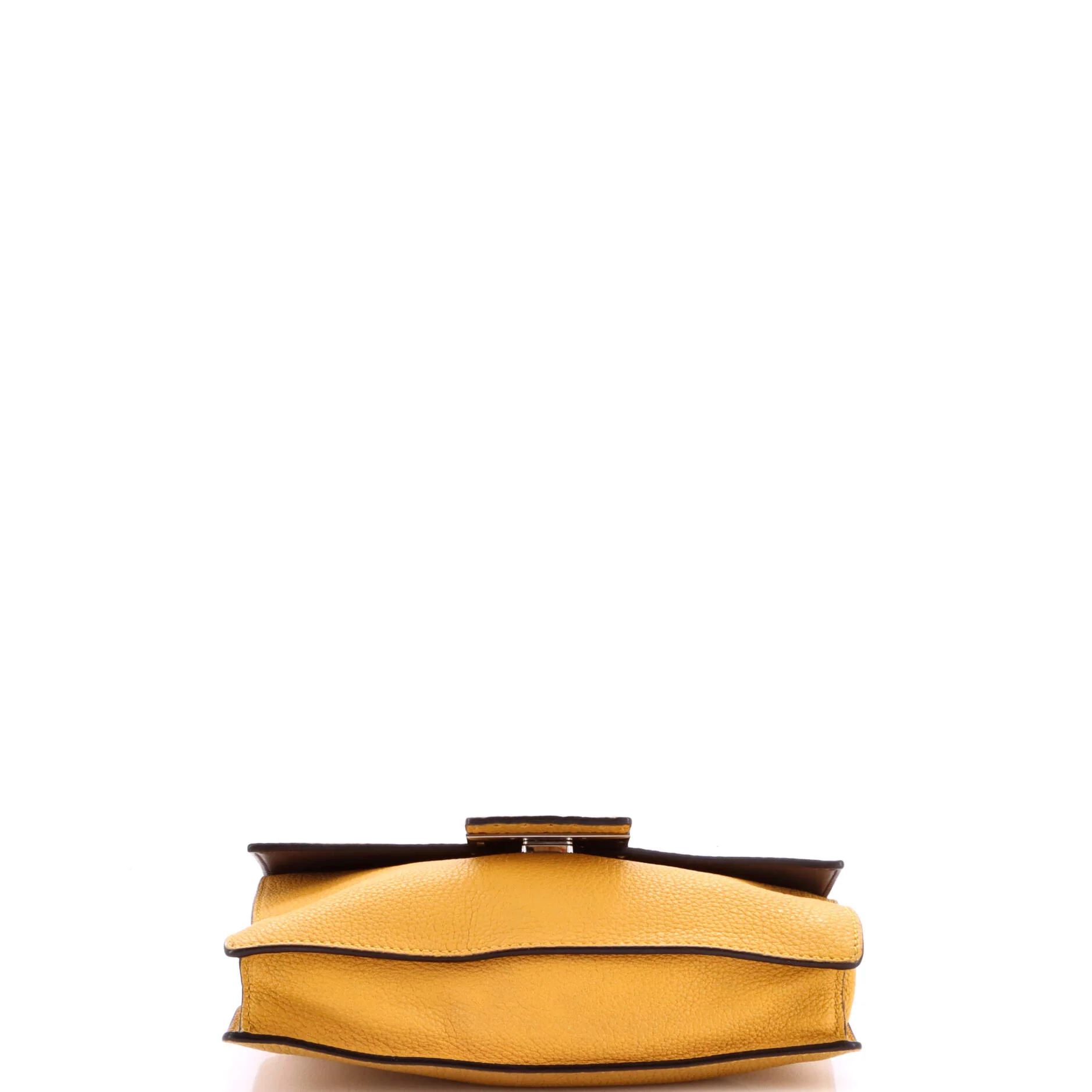 Flat Baguette Crossbody Bag Leather Medium - Image 4