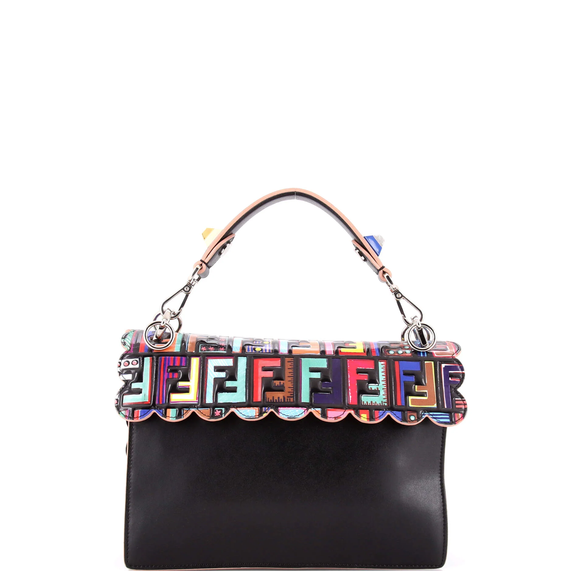 Kan I Bag Zucca Embossed Patent and Leather Medium - Image 3