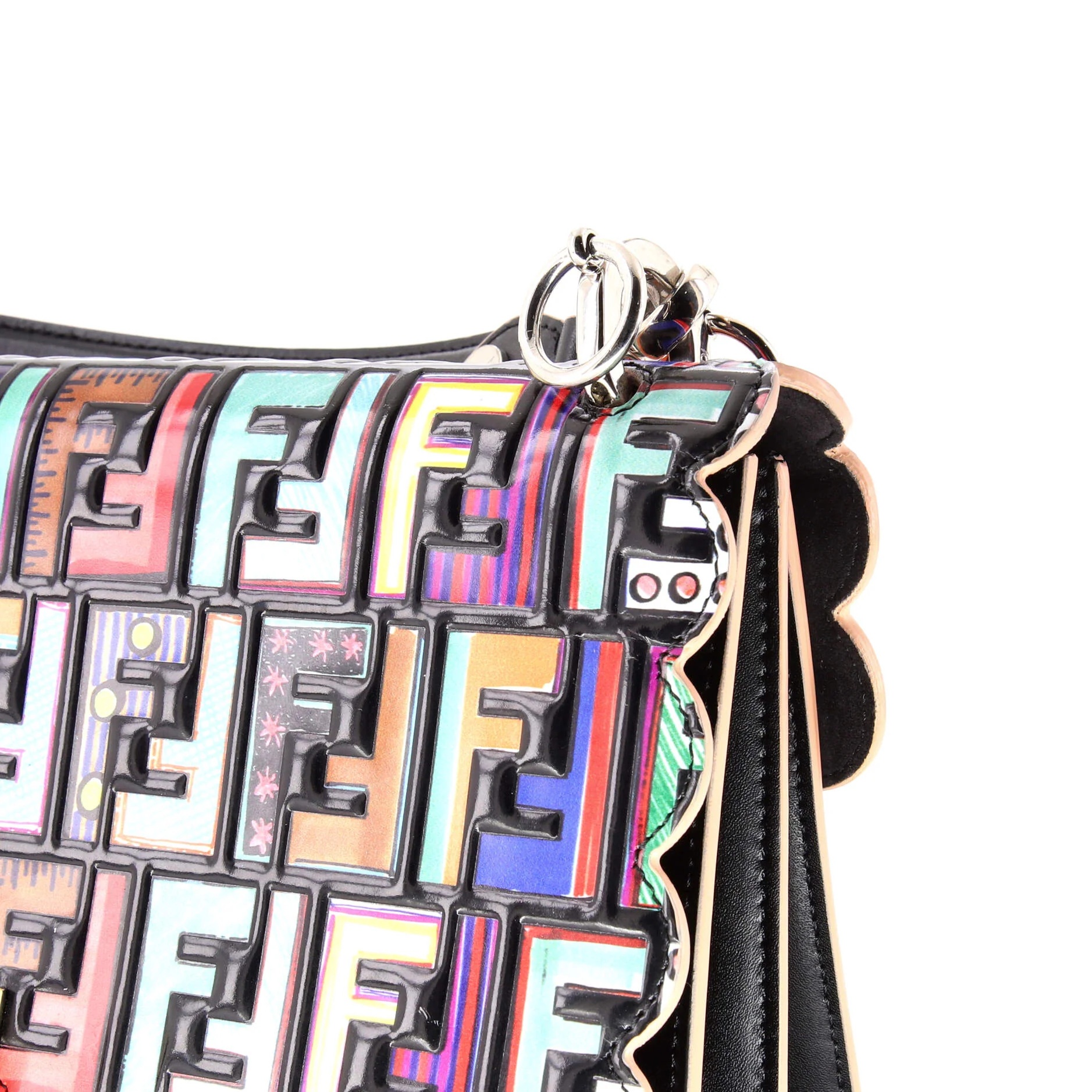 Kan I Bag Zucca Embossed Patent and Leather Medium - Image 7