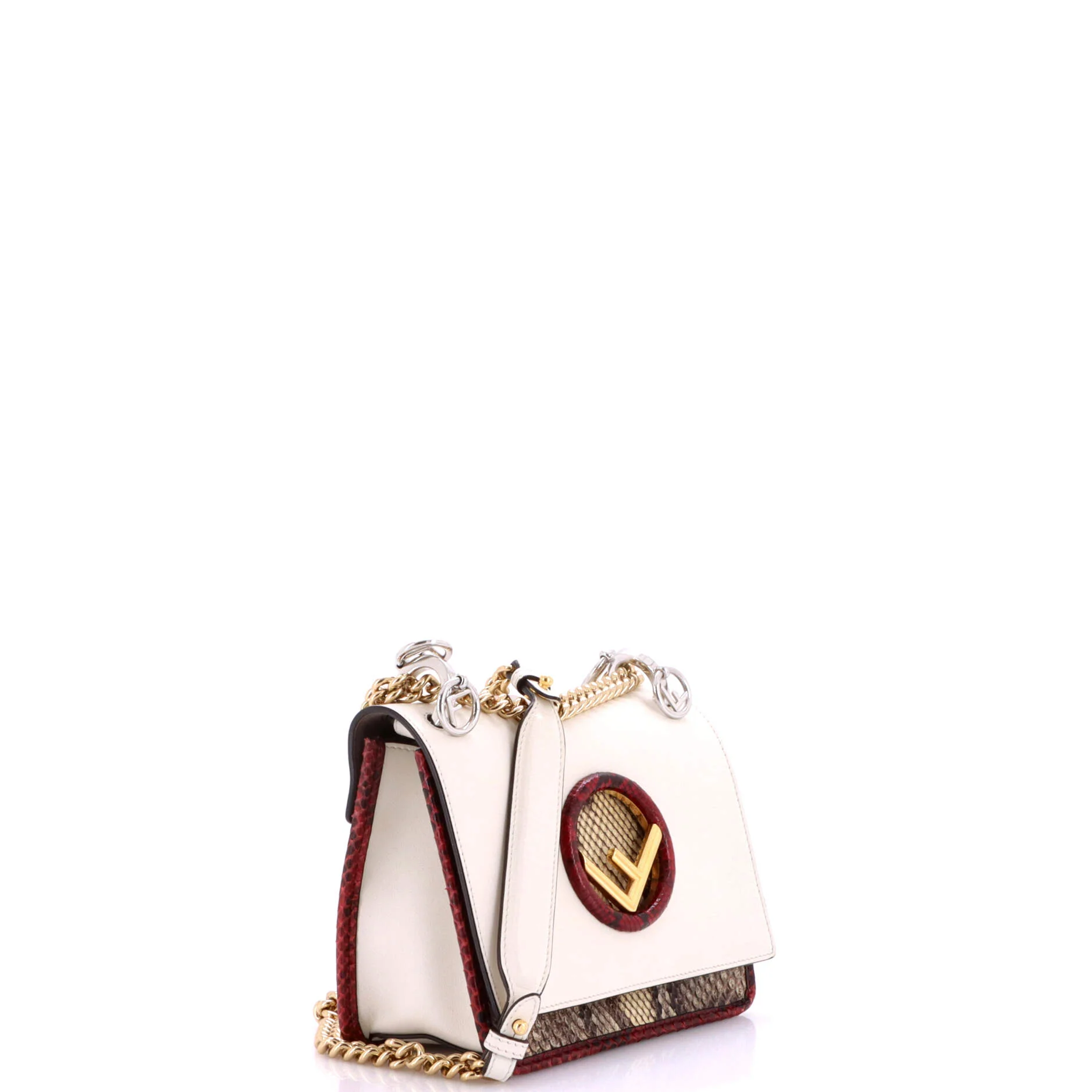 Kan I F Shoulder Bag Leather and Python Small - Image 2