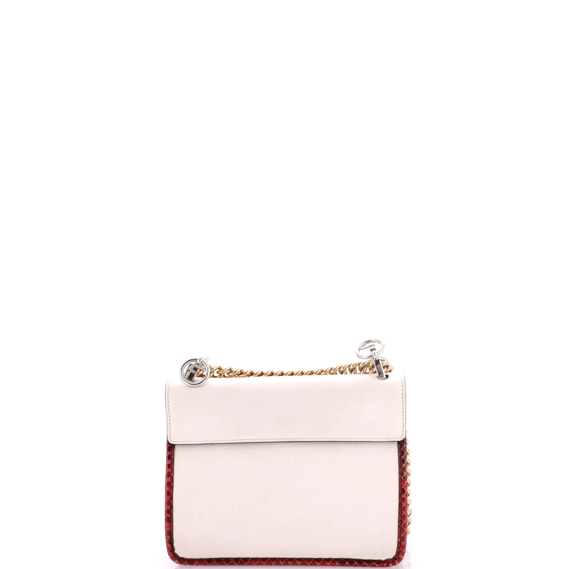 Kan I F Shoulder Bag Leather and Python Small - Image 3