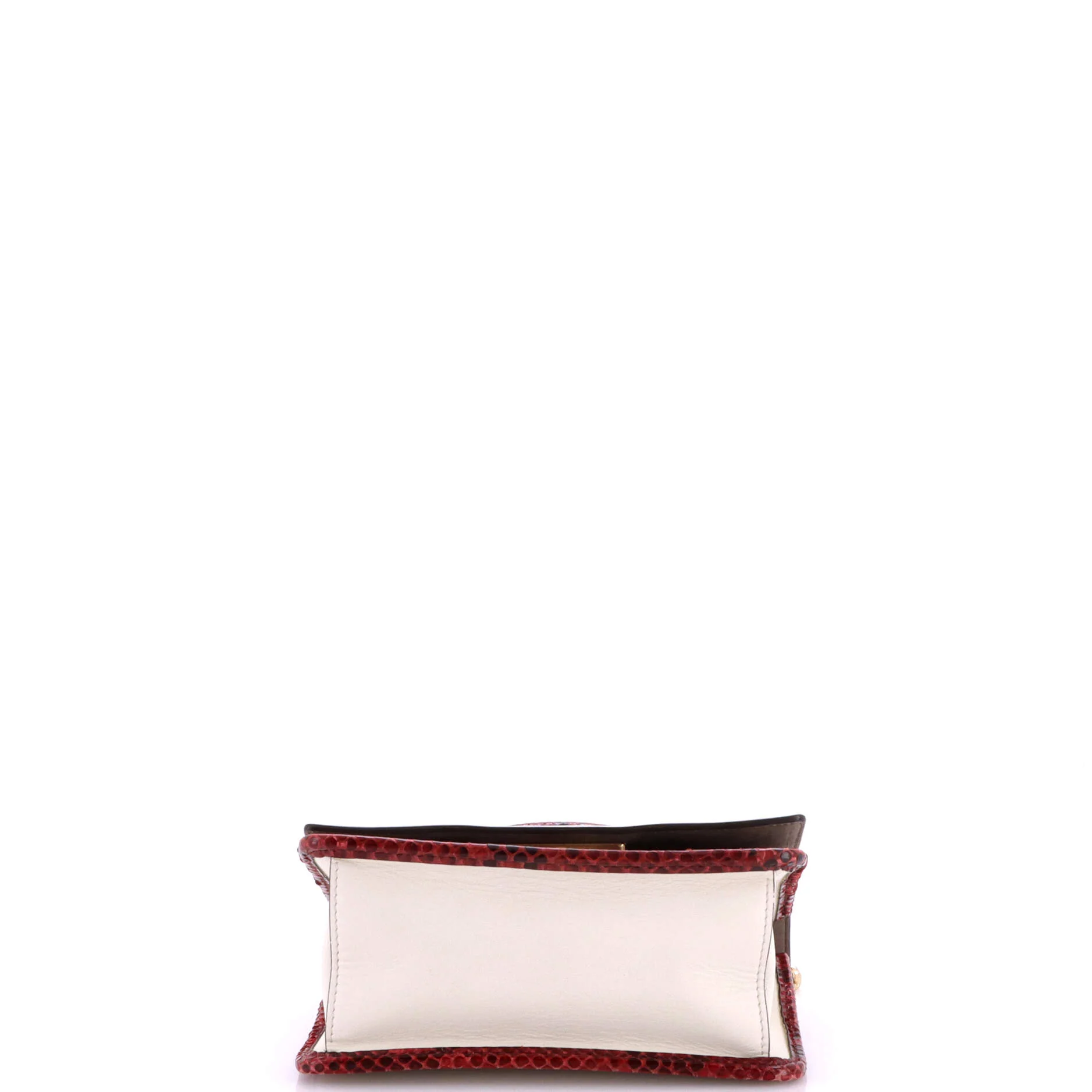 Kan I F Shoulder Bag Leather and Python Small - Image 4
