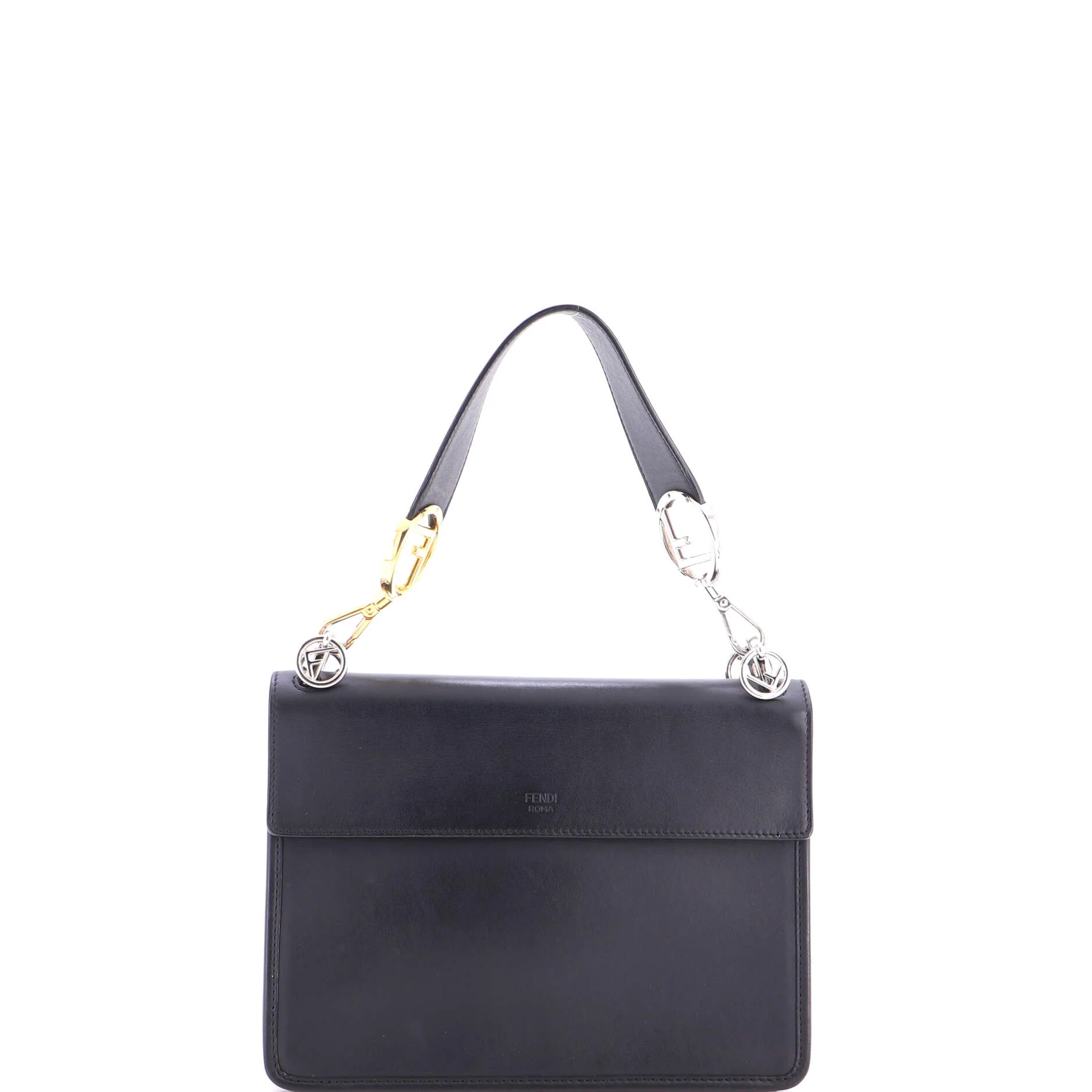 Kan I F Shoulder Bag Leather and Zucca Velvet Medium - Image 3
