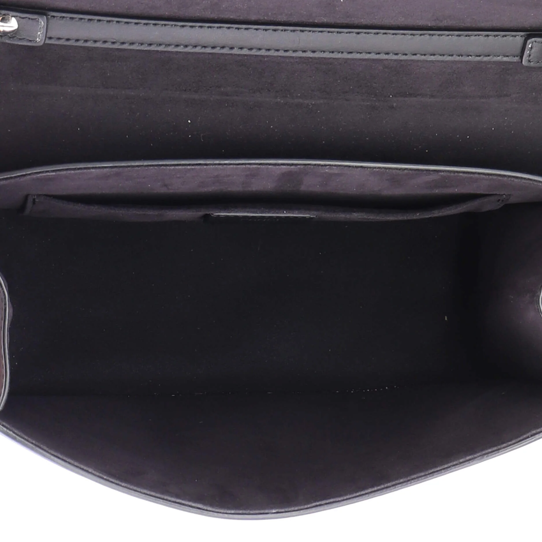 Kan I F Shoulder Bag Leather and Zucca Velvet Medium - Image 5