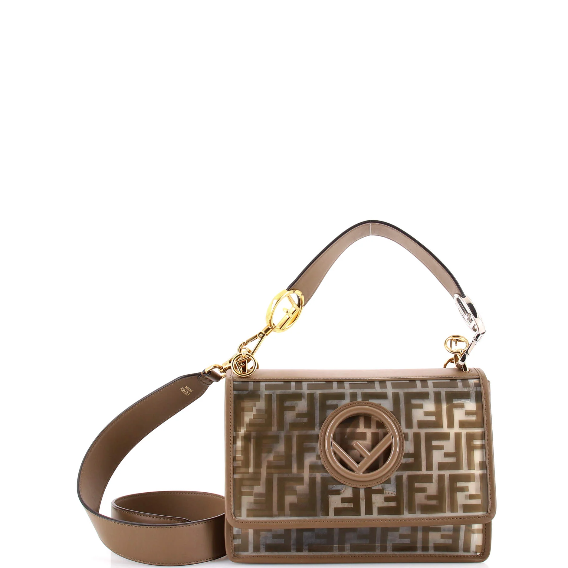 Kan I F Shoulder Bag Zucca PU Medium
