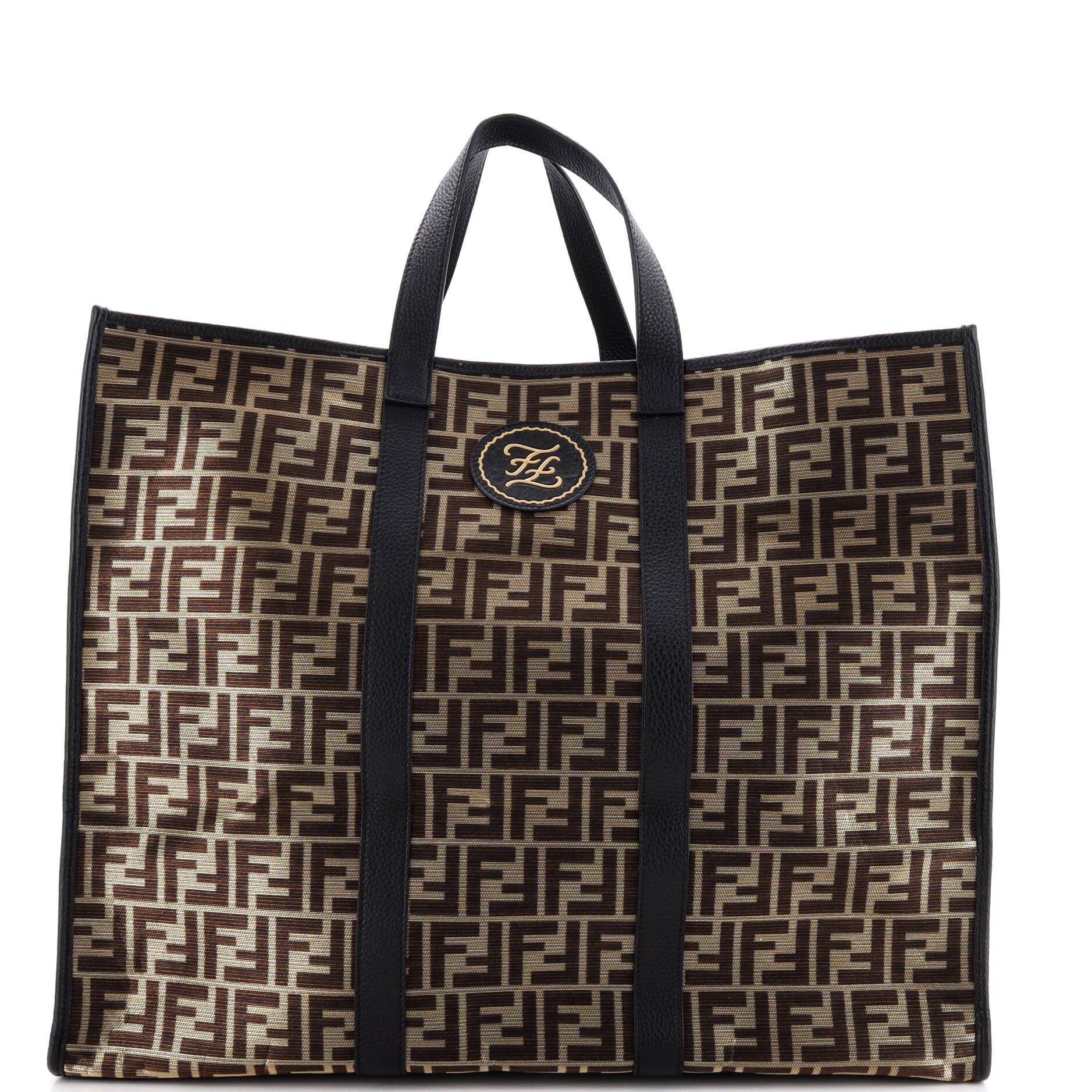 Karligraphy Tote Metallic Zucca Canvas Large