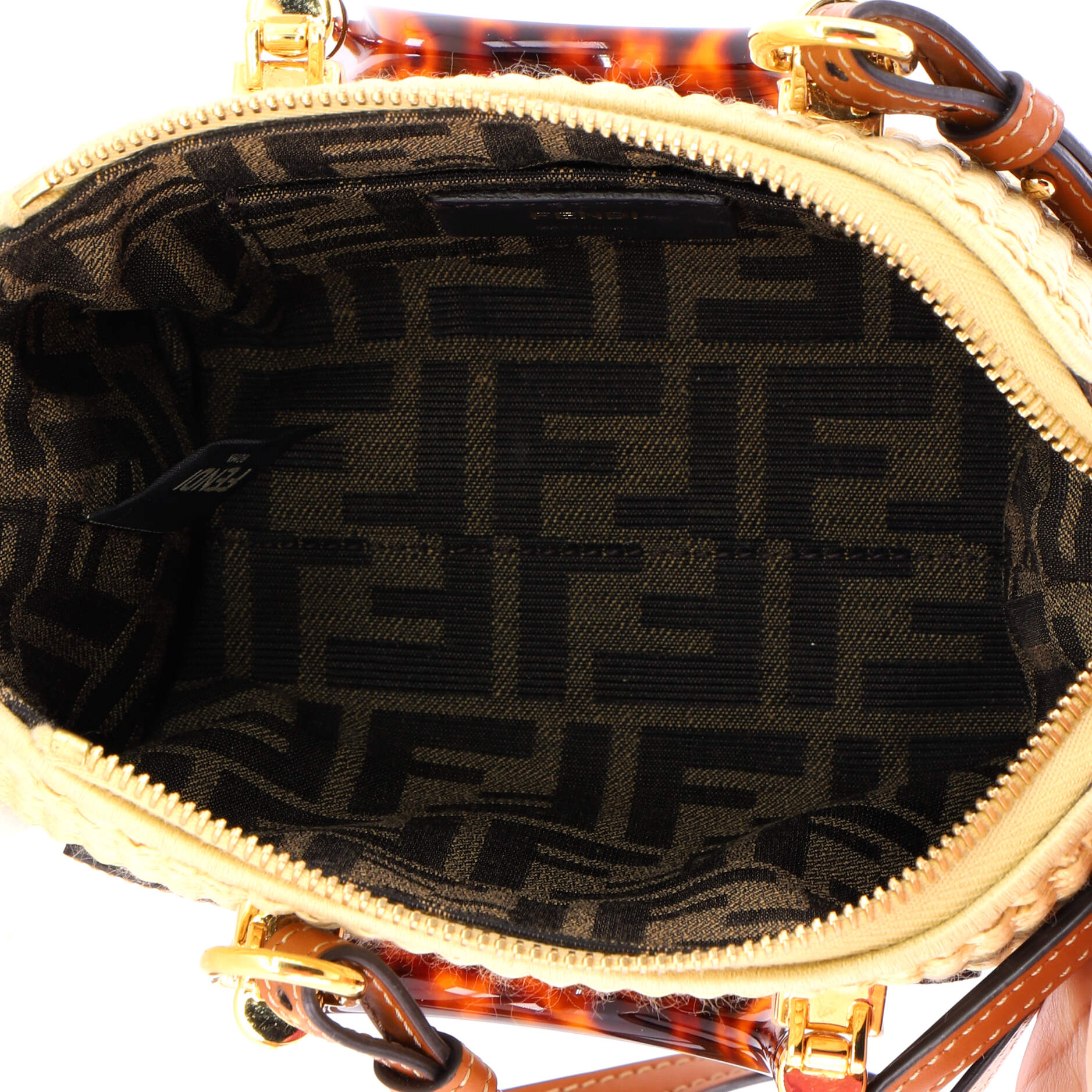 Logo By The Way Top Handle Bag Raffia Mini - Image 5