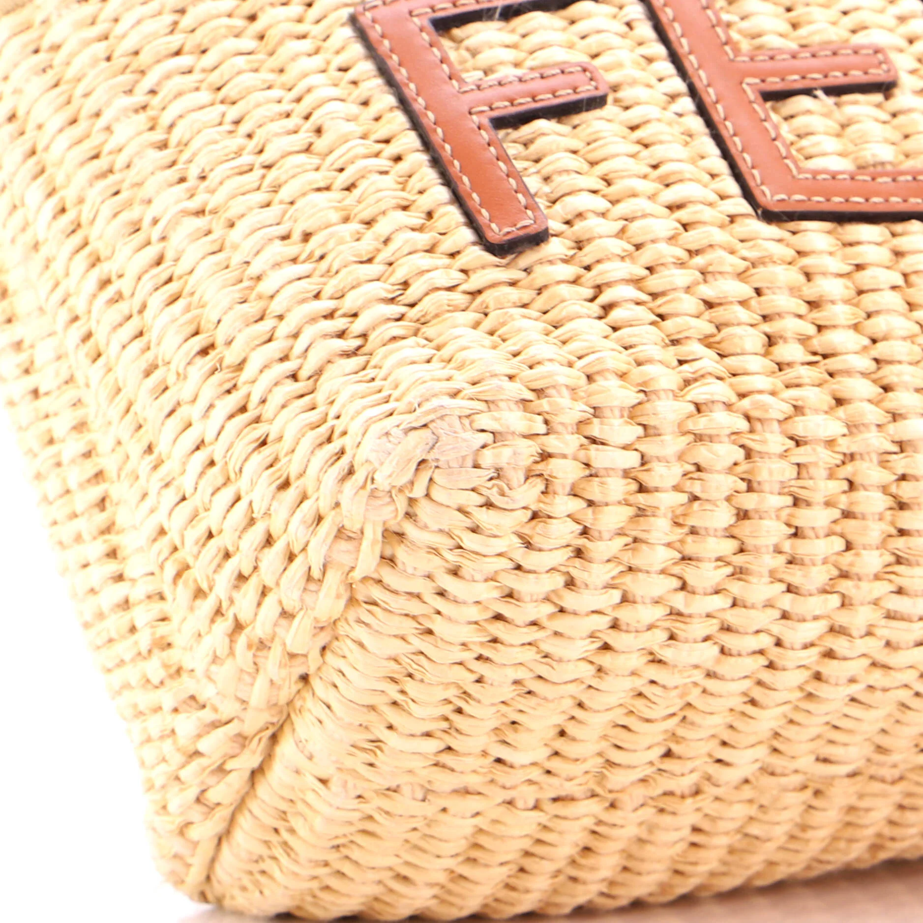 Logo By The Way Top Handle Bag Raffia Mini - Image 6