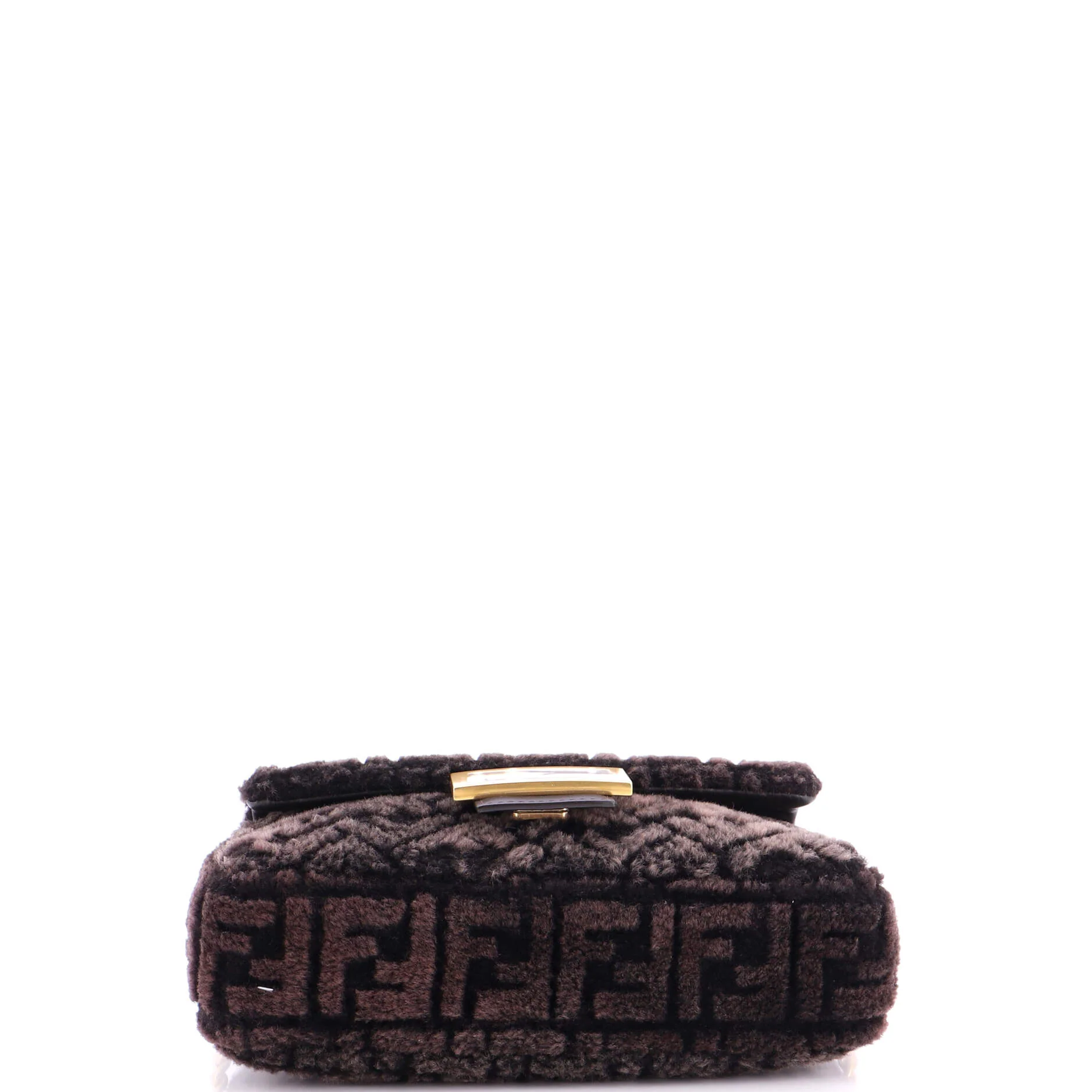 Midi Baguette Chain Bag Zucca Shearling Medium - Image 4