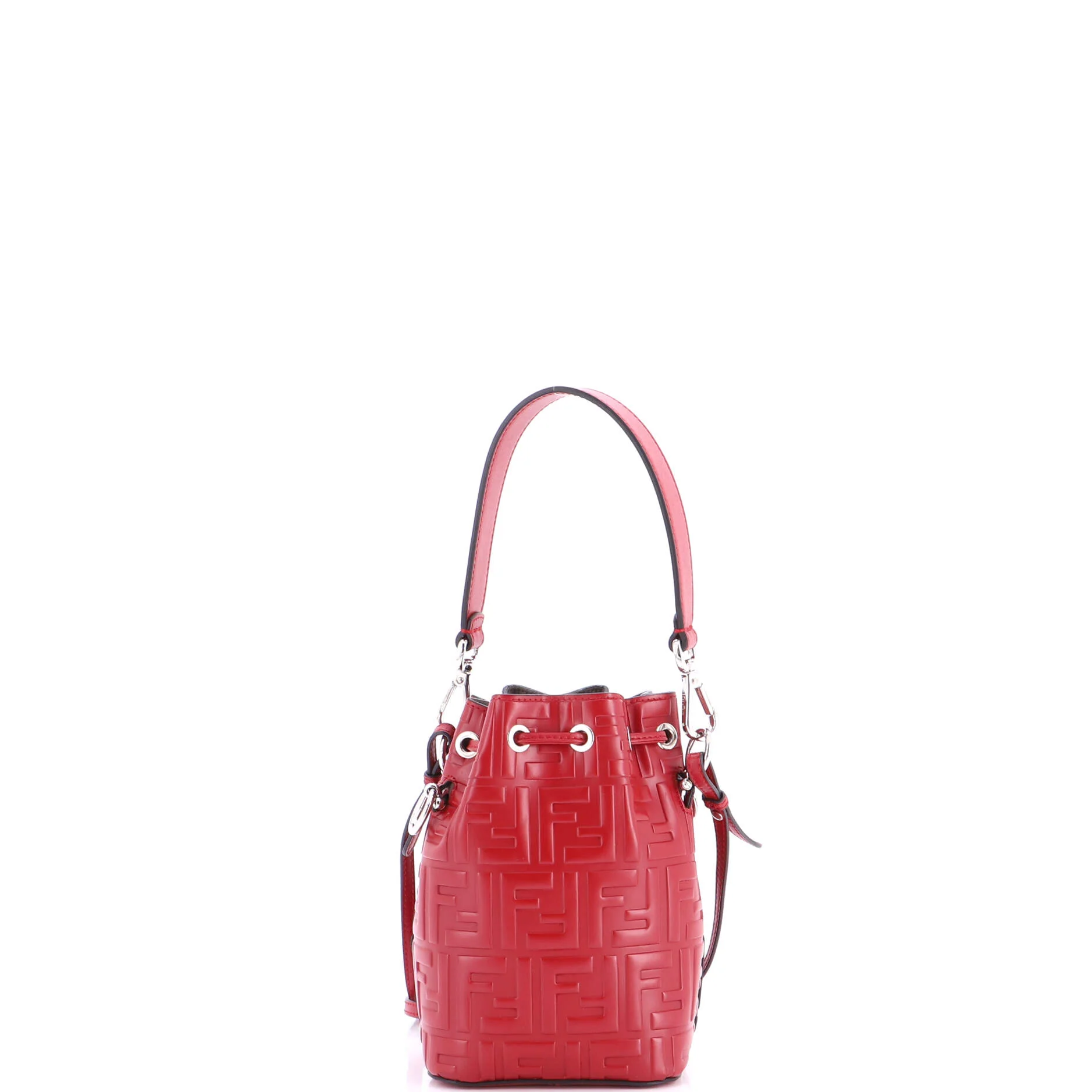 Mon Tresor Bucket Bag Zucca Embossed Leather Mini - Image 3