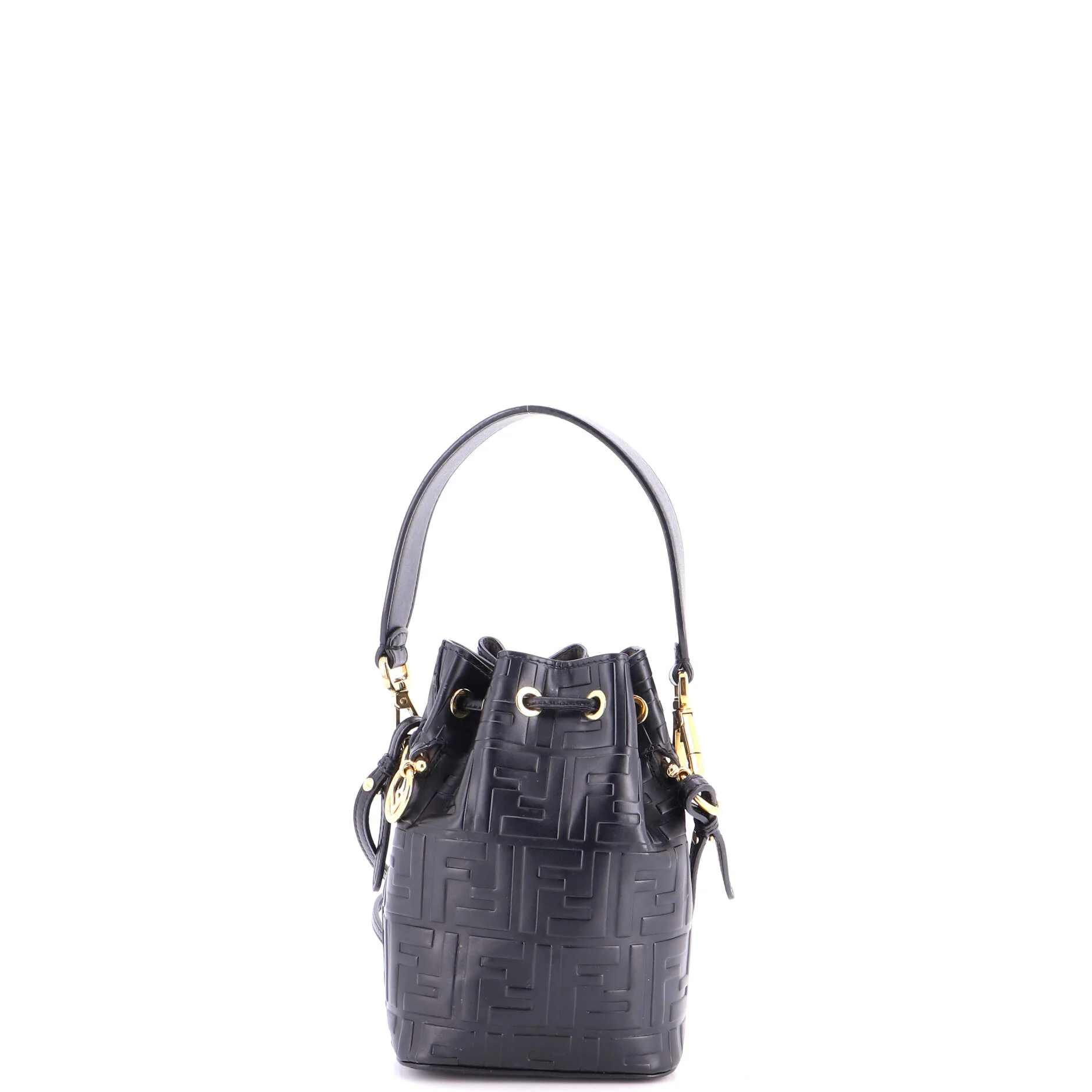 Mon Tresor Bucket Bag Zucca Embossed Leather Mini - Image 3