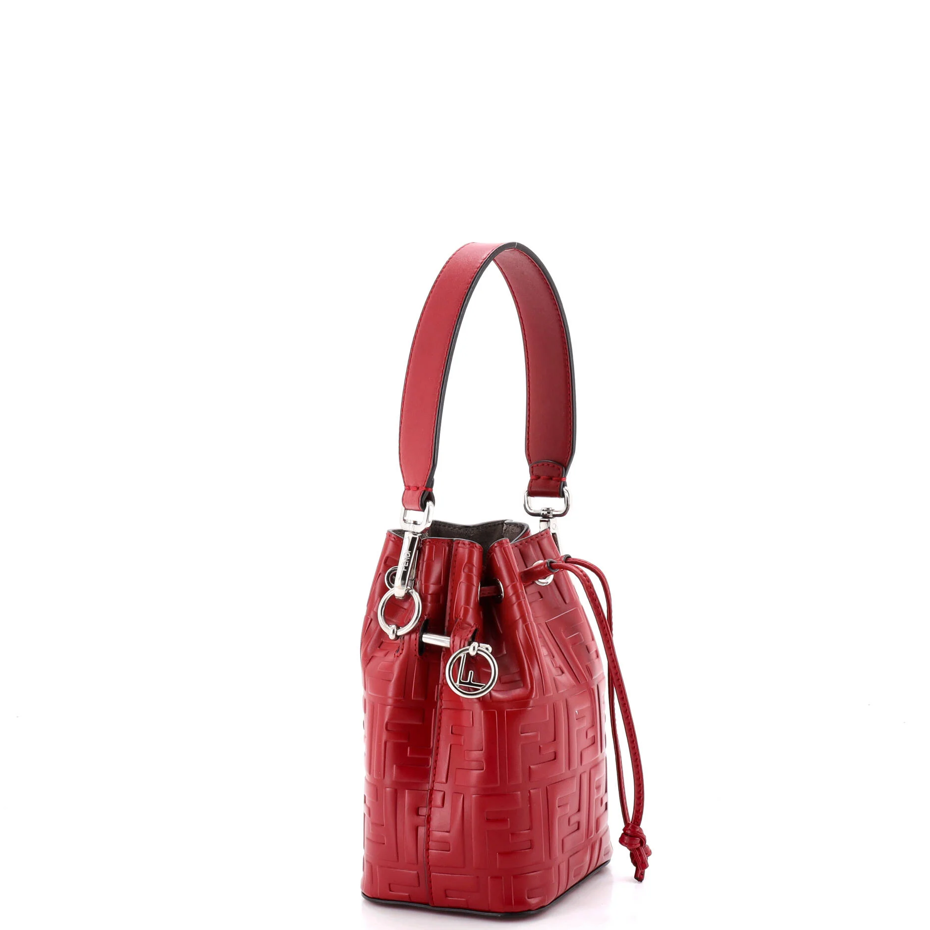 Mon Tresor Bucket Bag Zucca Embossed Leather Mini - Image 2
