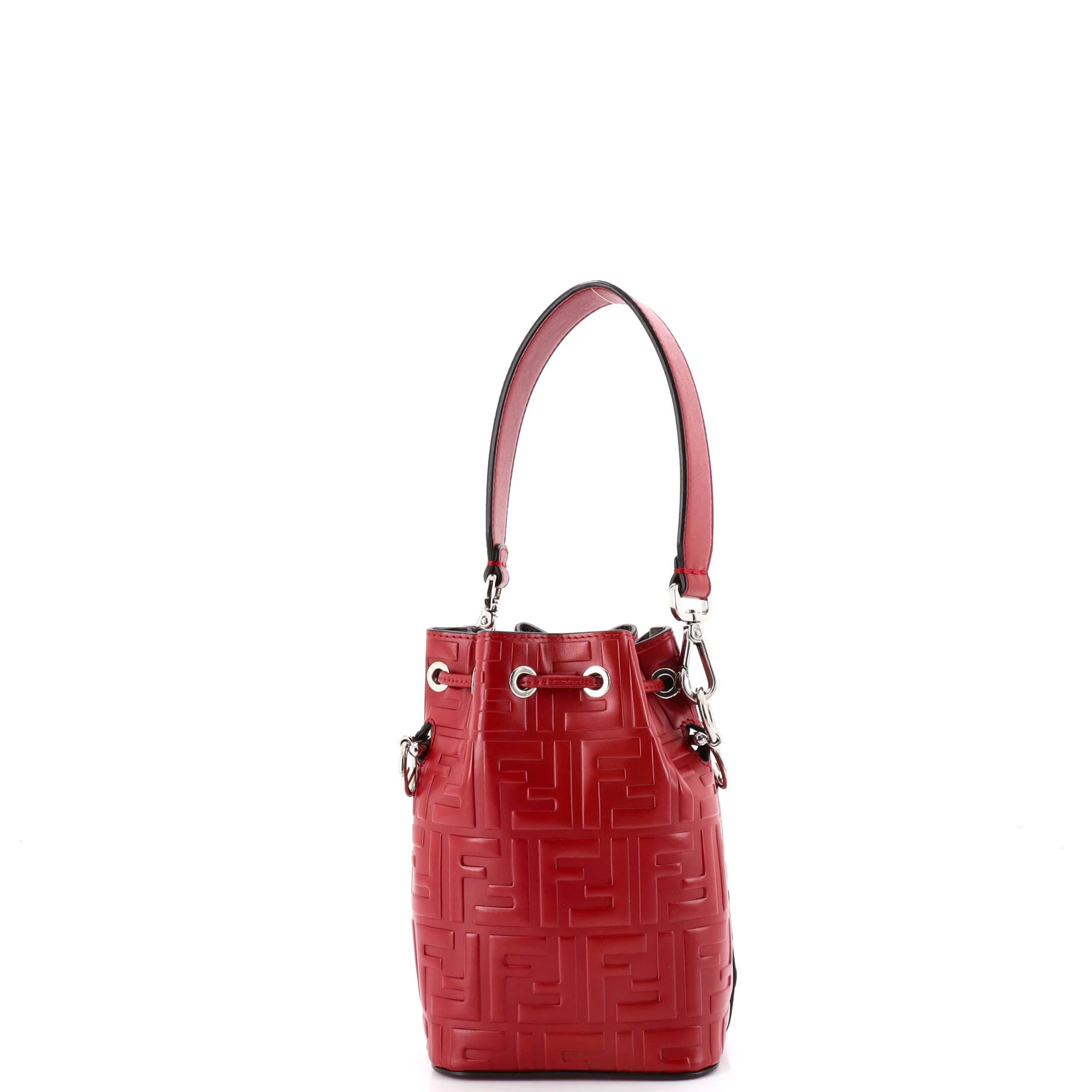 Mon Tresor Bucket Bag Zucca Embossed Leather Mini - Image 3