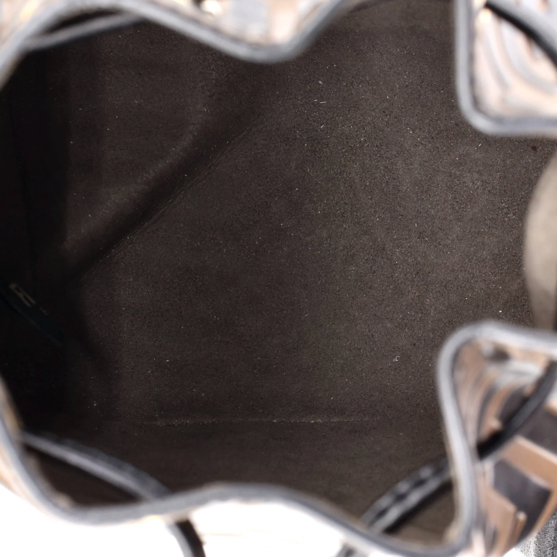 Mon Tresor Bucket Bag Zucca Embossed Leather Mini - Image 5