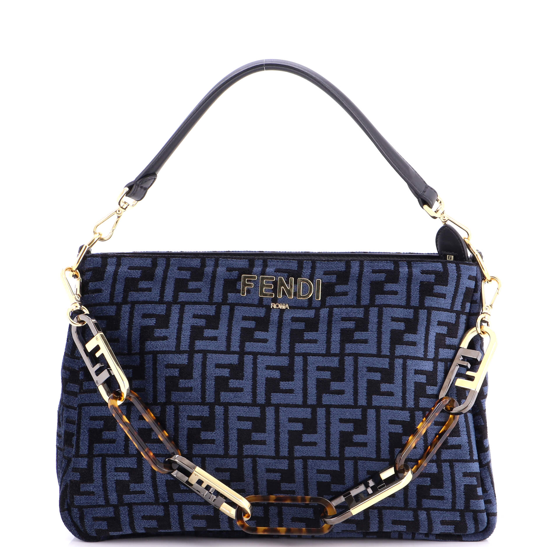 O'Lock Zip Shoulder Bag Zucca Chenille