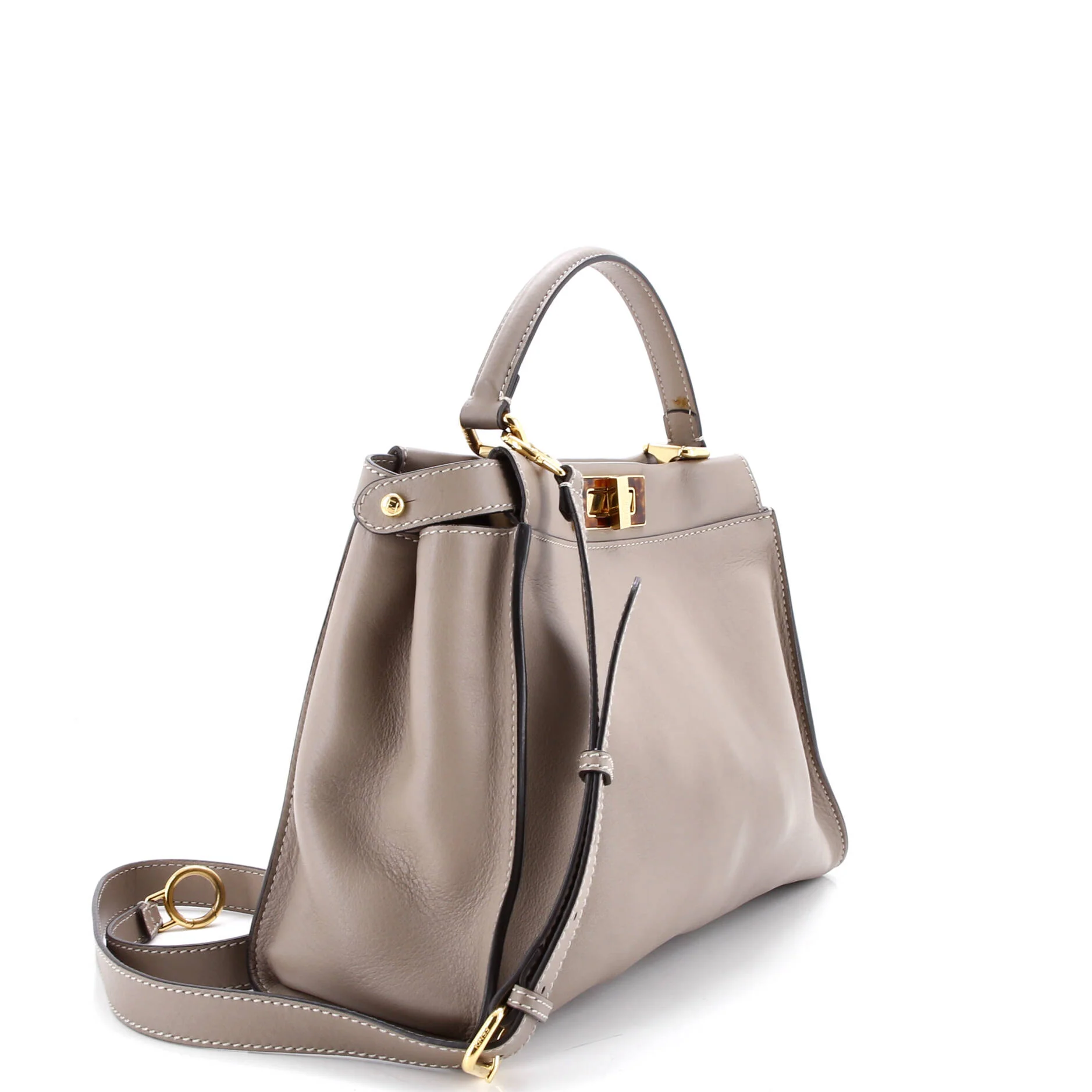 Peekaboo Bag Leather with Plexiglass Detail Regular - Image 2