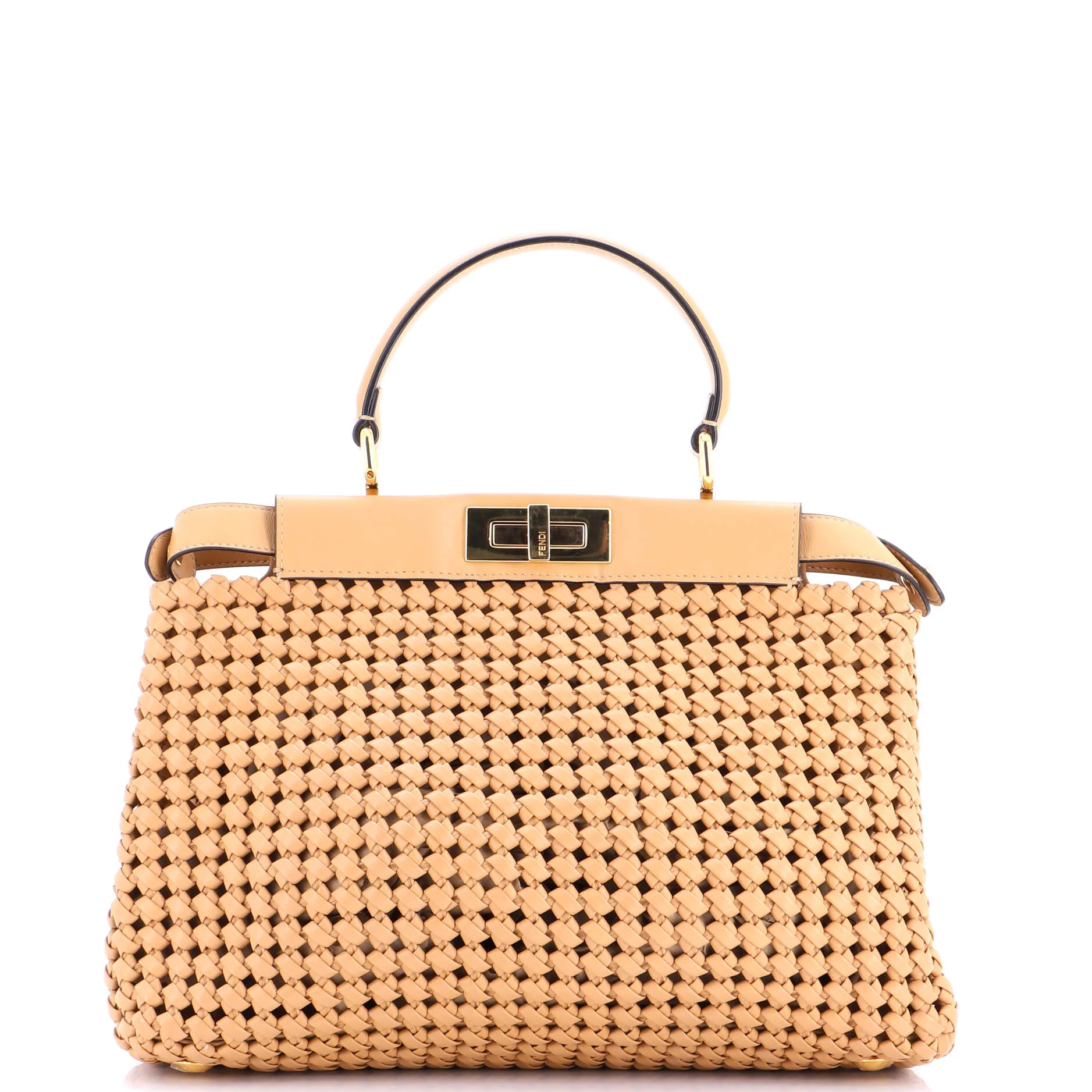 Peekaboo Bag Woven Nappa Leather Regular