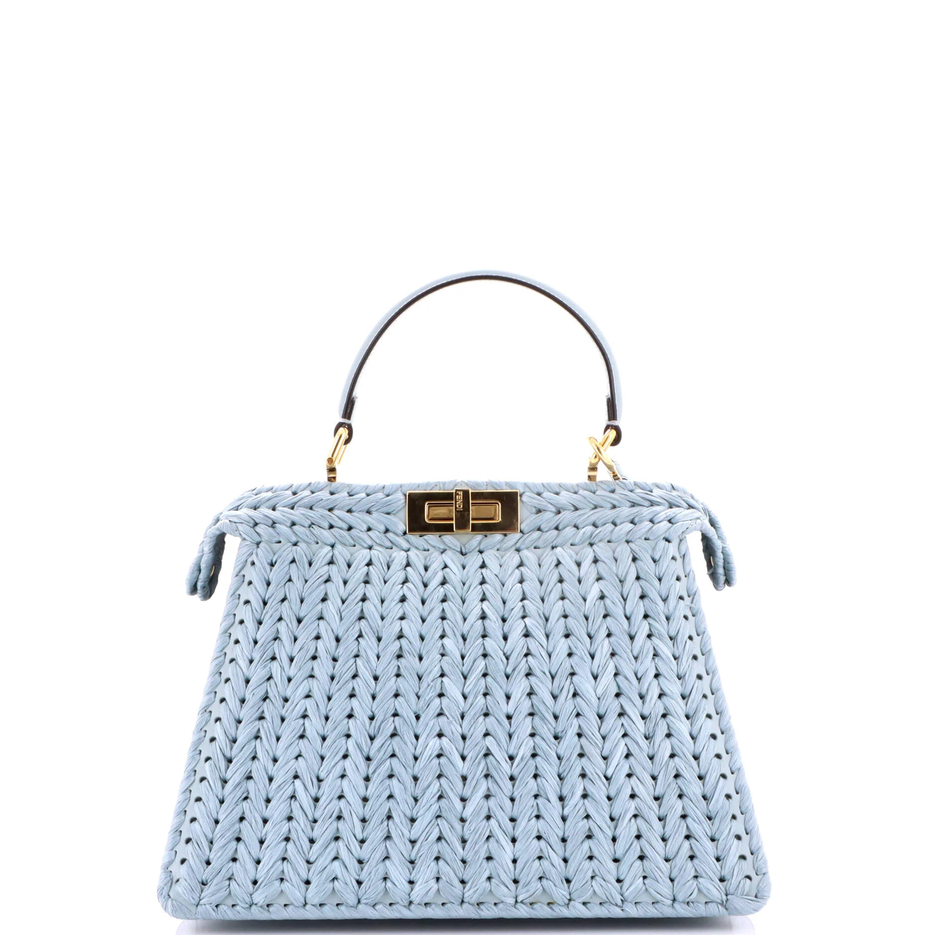 Peekaboo ISeeU Bag Raffia Medium - Image 3