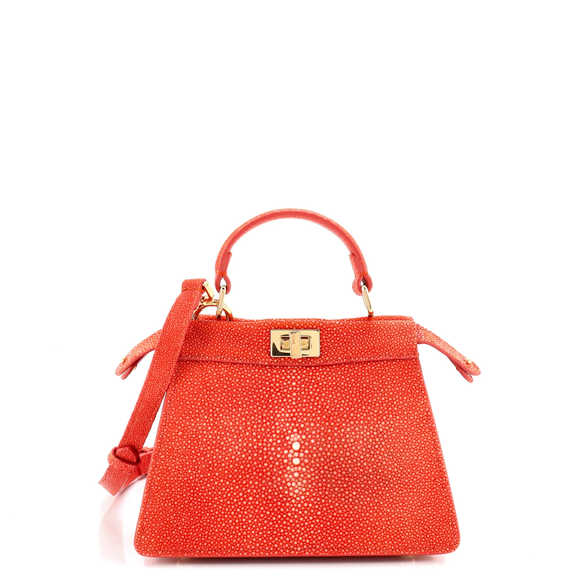 Peekaboo ISeeU Bag Stingray and Leather Petite