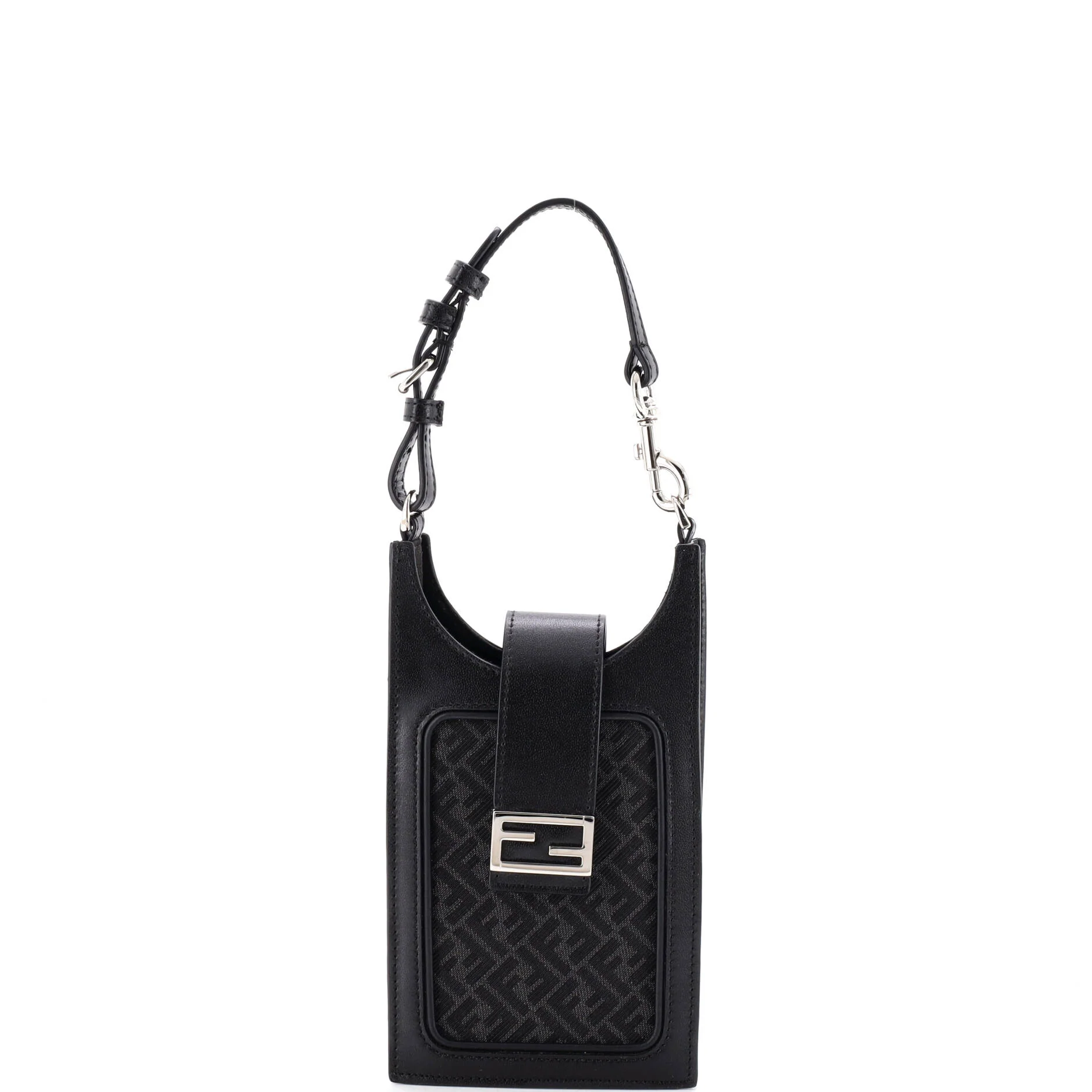 Phone Holder Bag Zucca Canvas and Leather